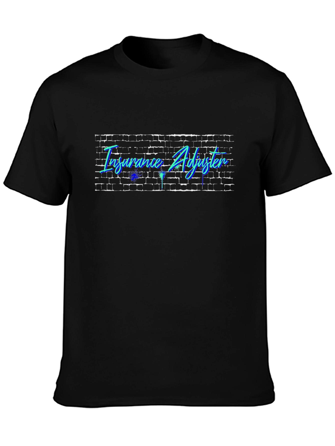 Insurance Adjuster Brick Wall Graphic T-Shirt