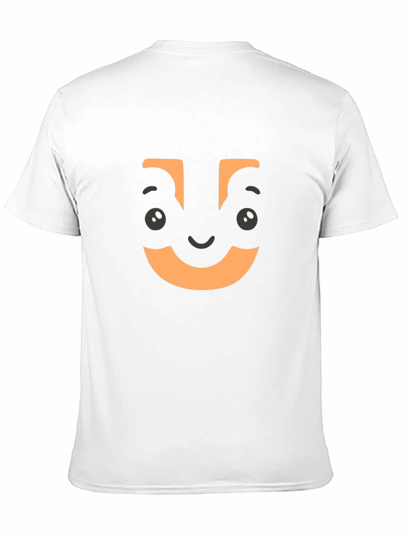 Funny Face Graphic Tee - Black Crew Neck T-Shirt