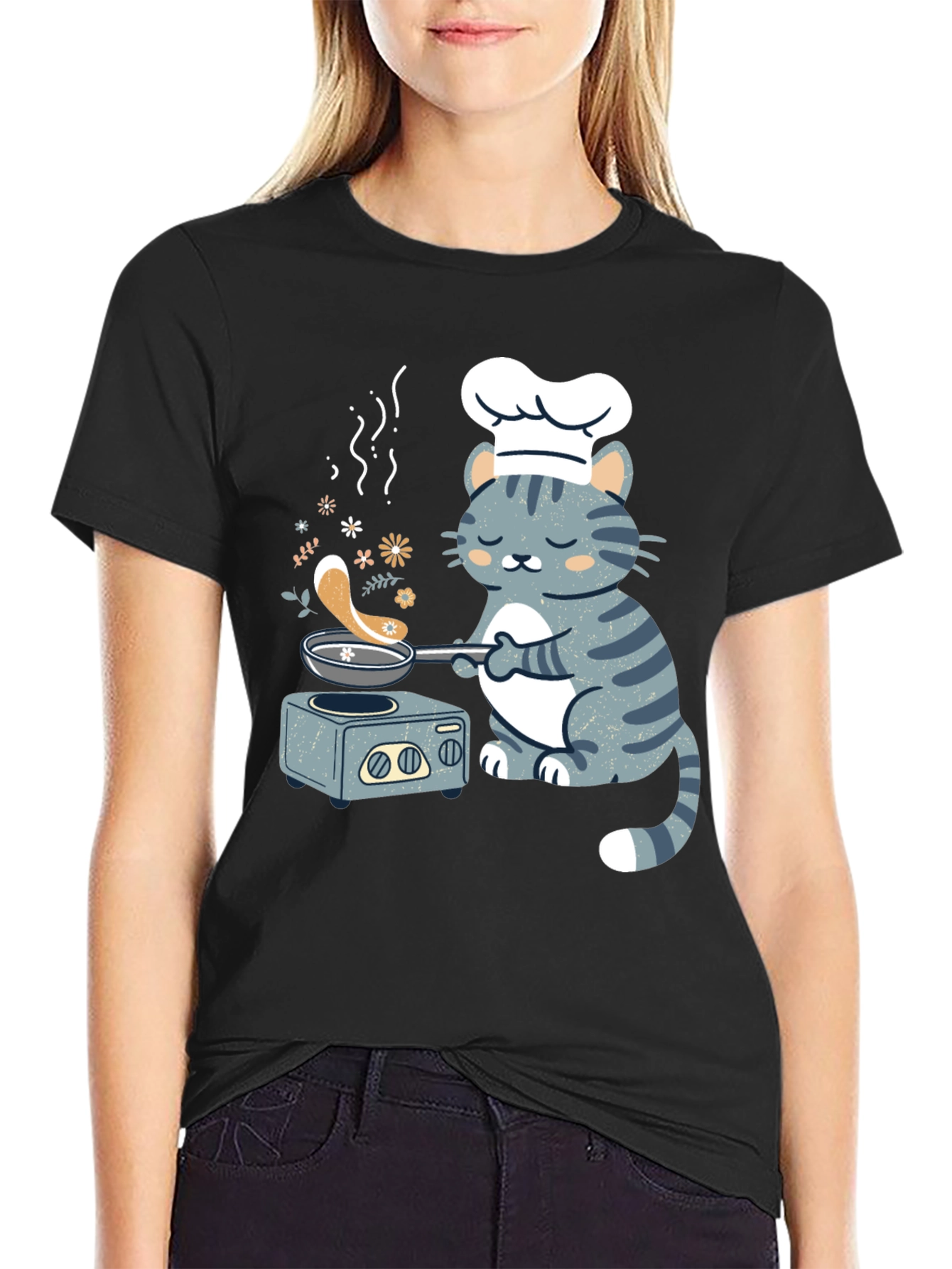 Chef Cat T-Shirt - Funny Cooking Kitten Tee