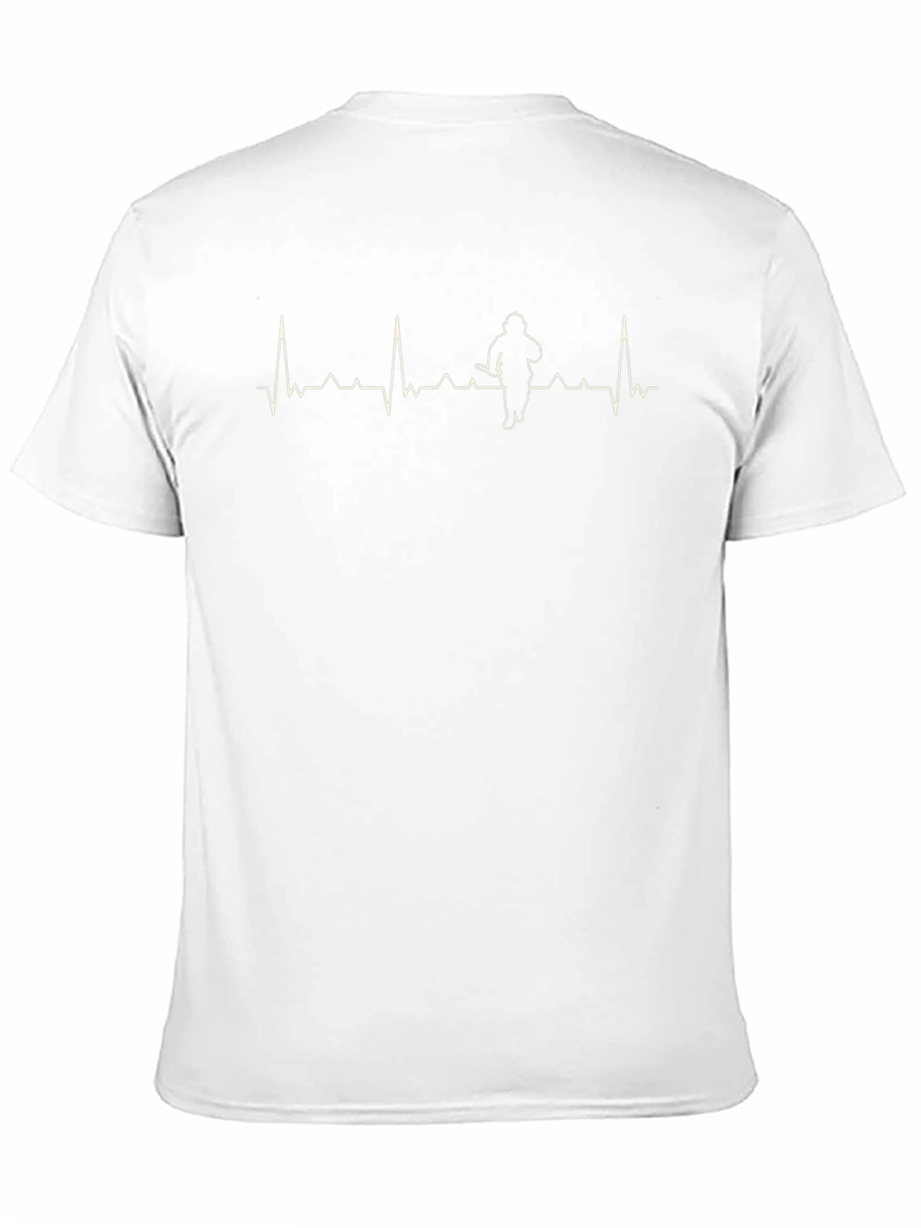 Firefighter Heartbeat Black T-Shirt