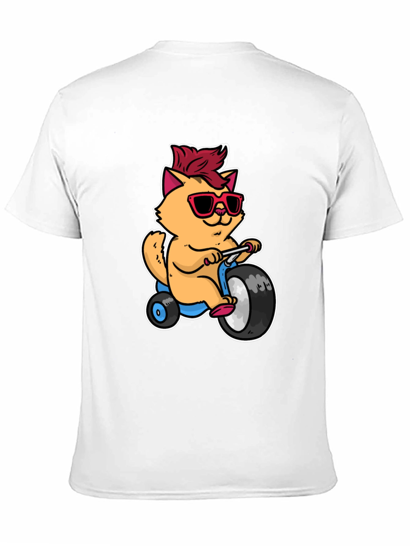 Cool Cat on Tricycle T-Shirt