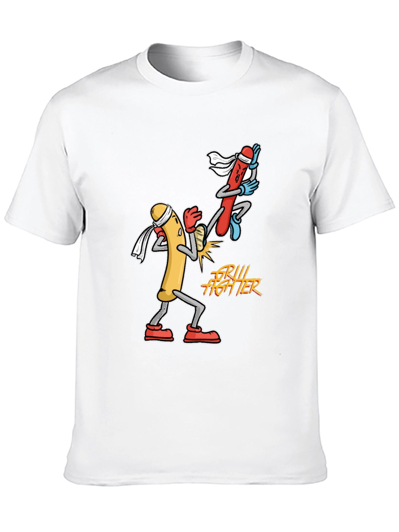 Grill Fighter T-Shirt: Hot Dog Martial Arts!