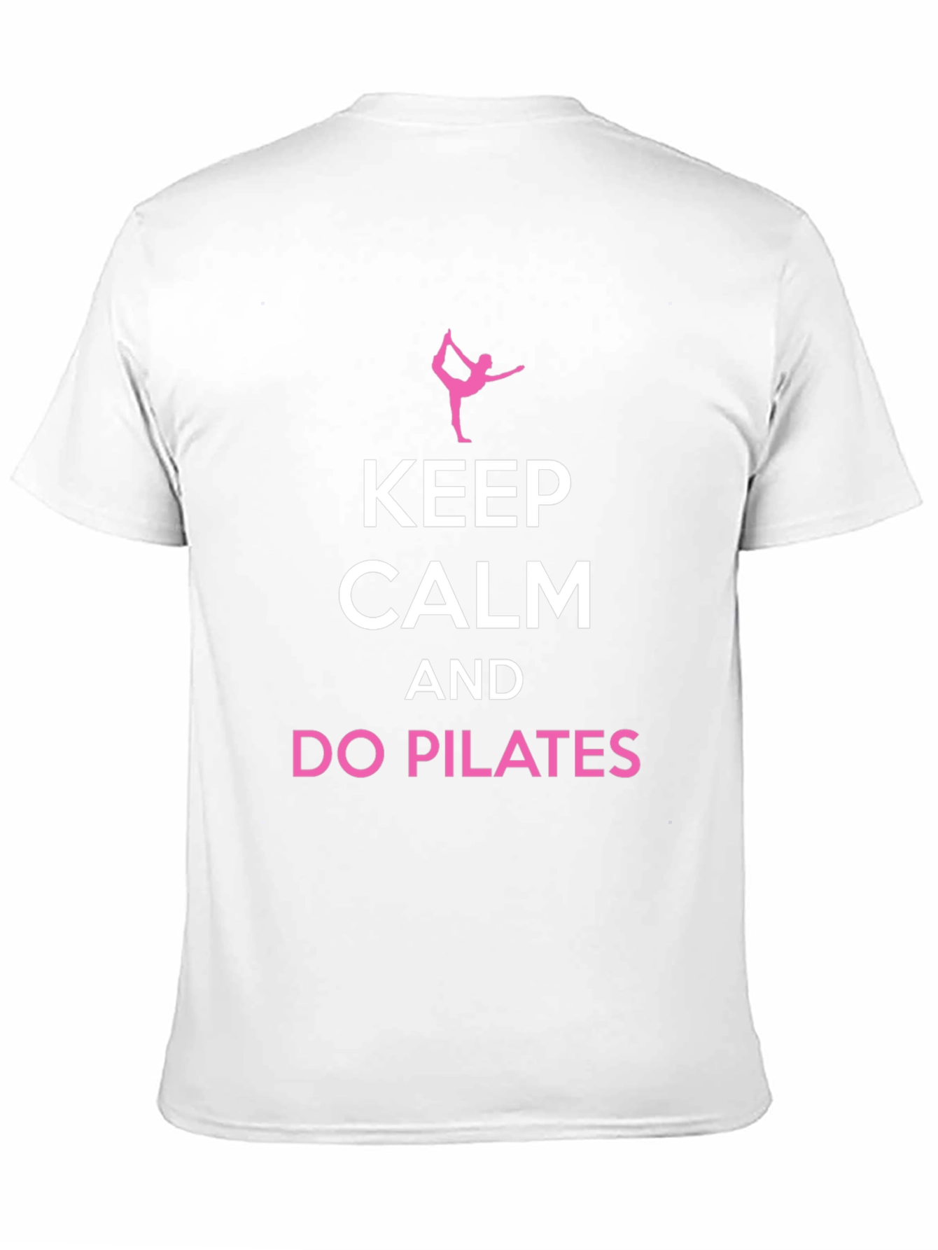 Keep Calm Do Pilates Black T-Shirt