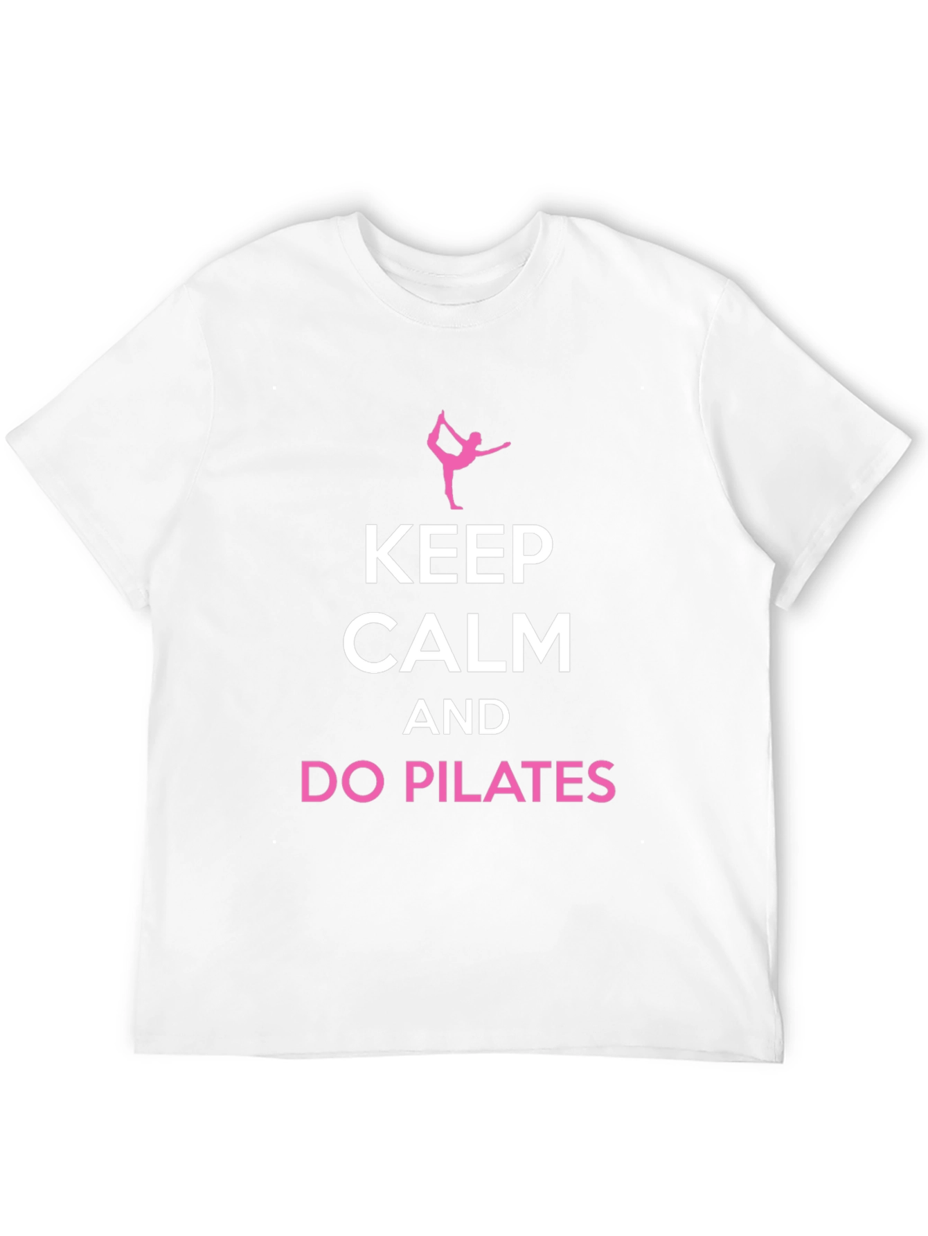 Keep Calm Do Pilates Black T-Shirt