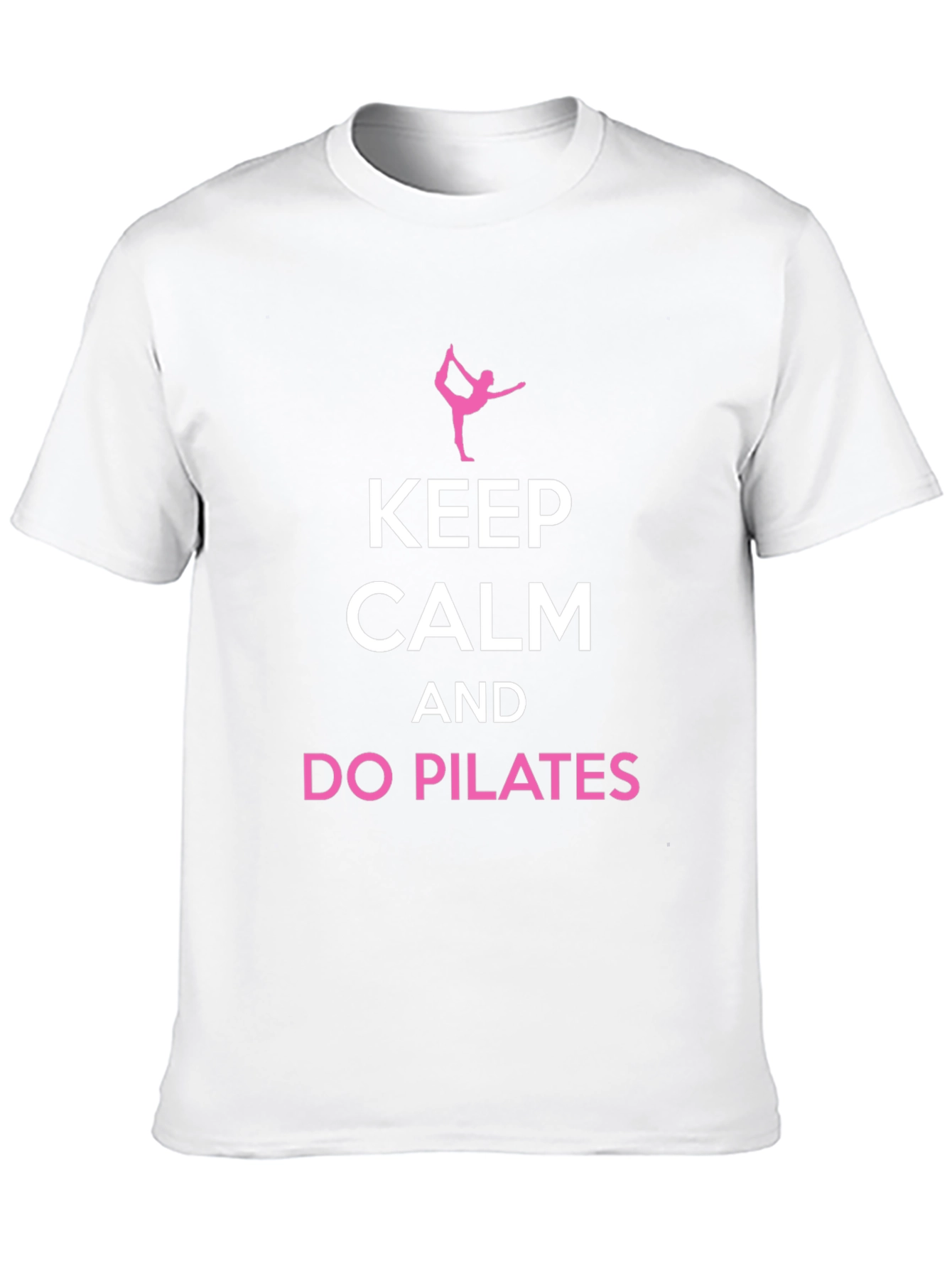 Keep Calm Do Pilates Black T-Shirt