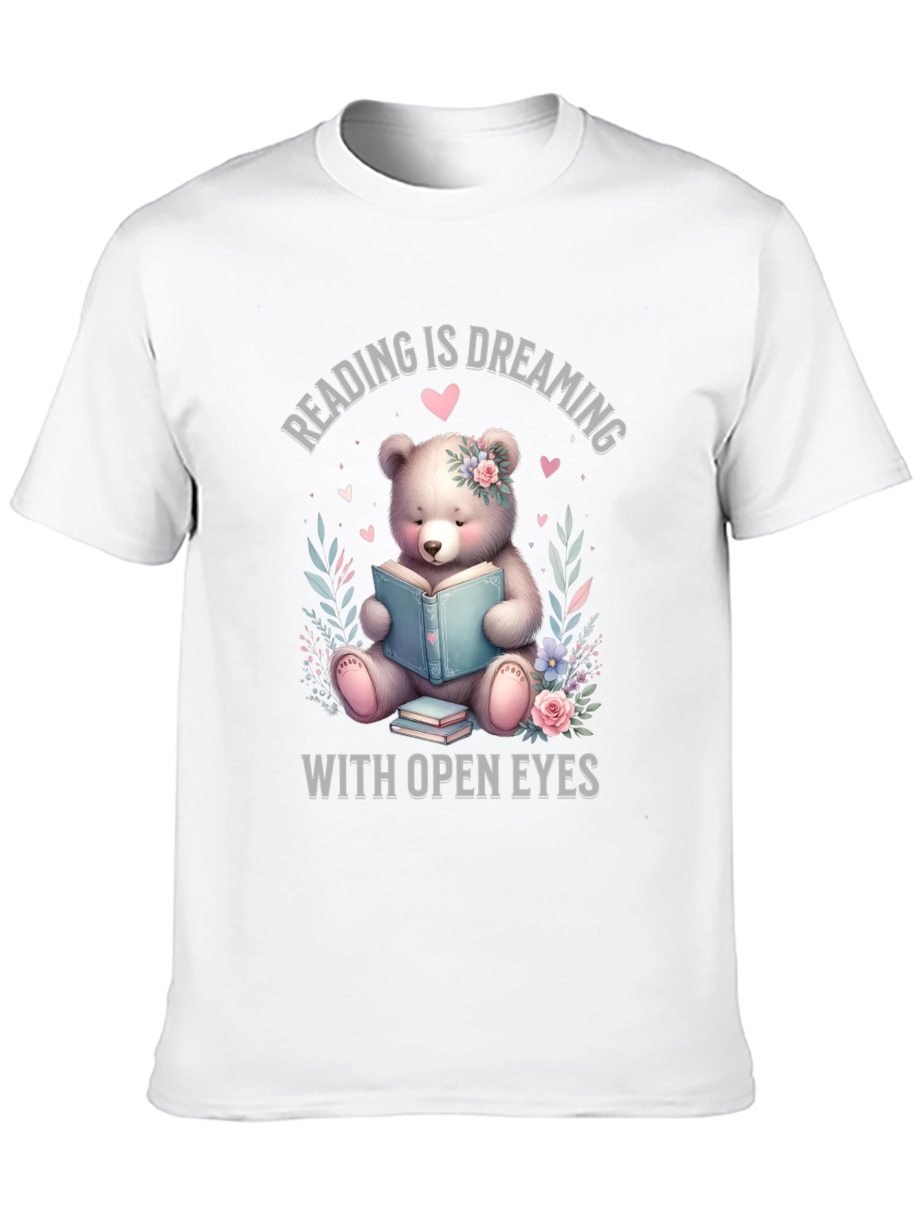 Reading Bear T-Shirt - Dreaming With Open Eyes