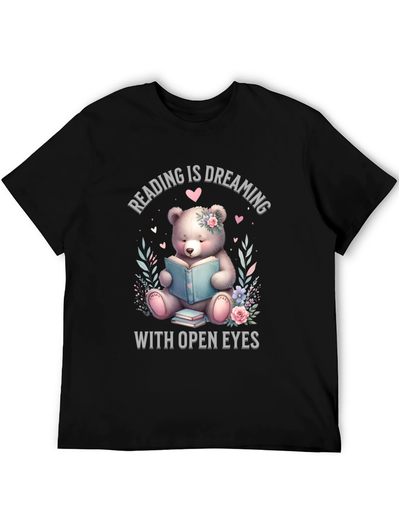 Reading Bear T-Shirt - Dreaming With Open Eyes