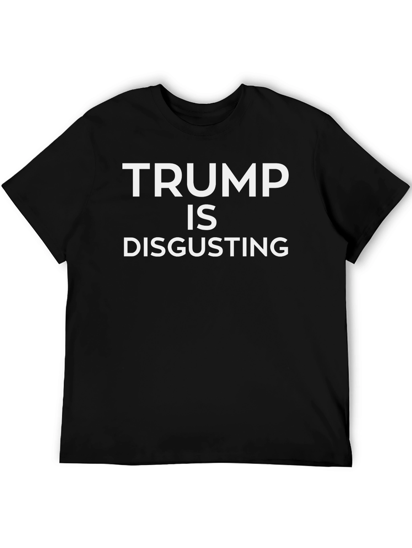 Trump is Disgusting Black Graphic Tee
