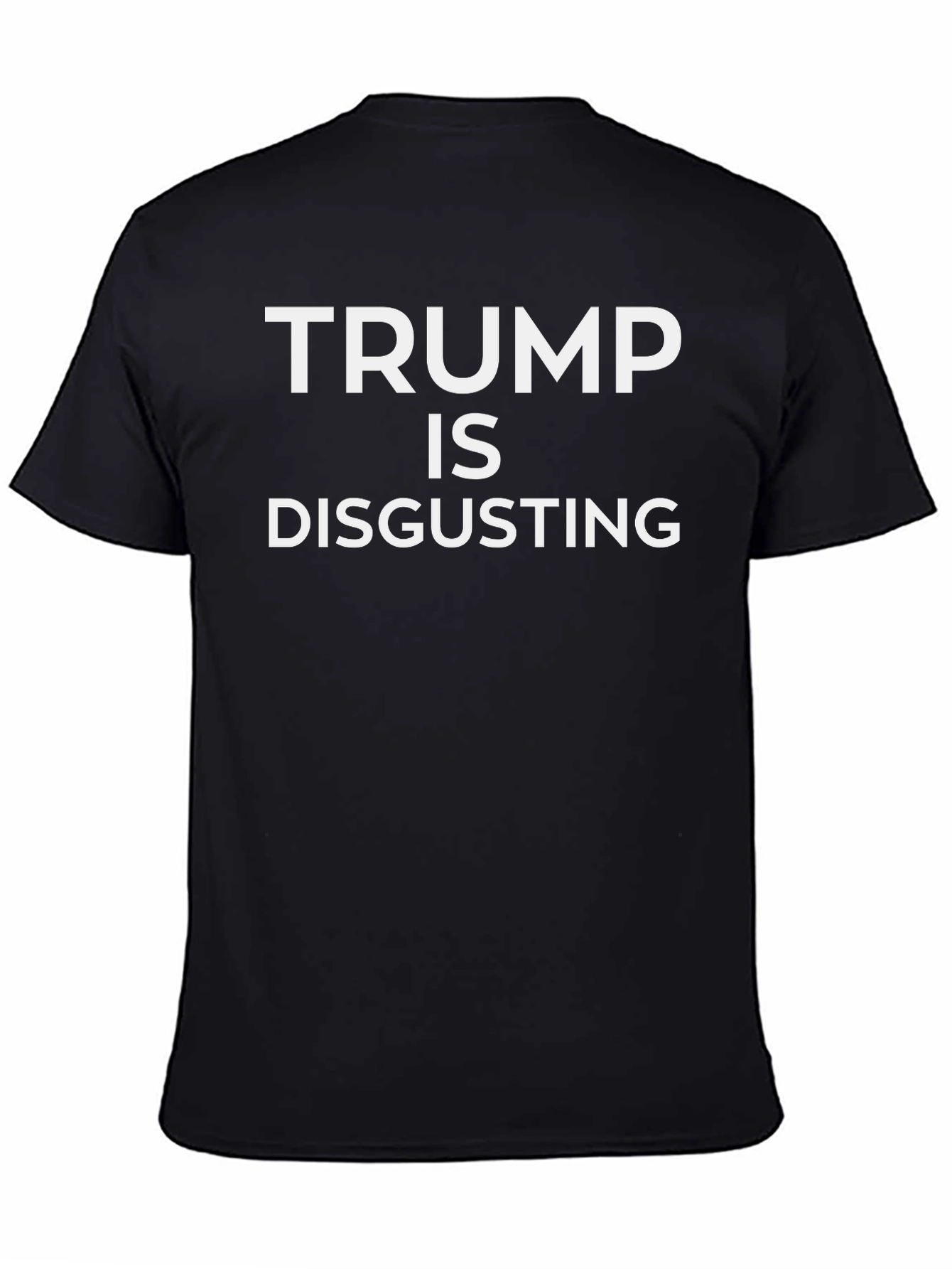 Trump is Disgusting Black Graphic Tee