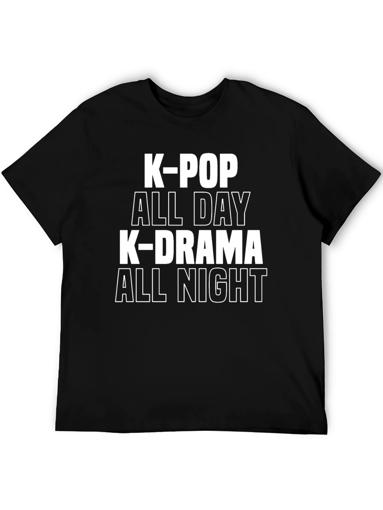 K-Pop & K-Drama All Day/Night Graphic Tee