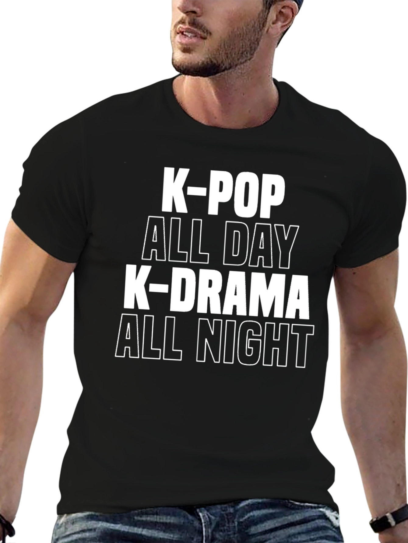 K-Pop & K-Drama All Day/Night Graphic Tee