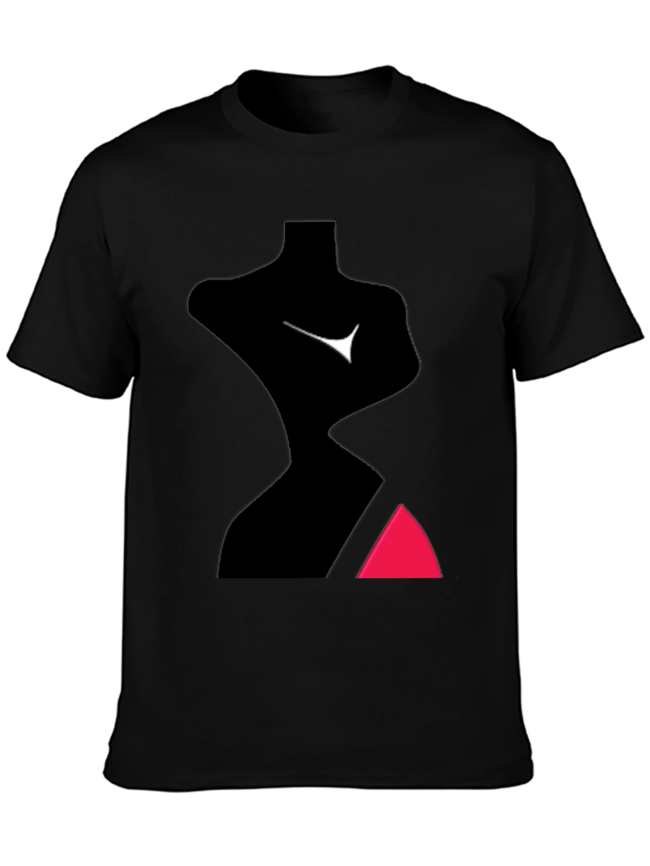 Abstract Body Black Tee
