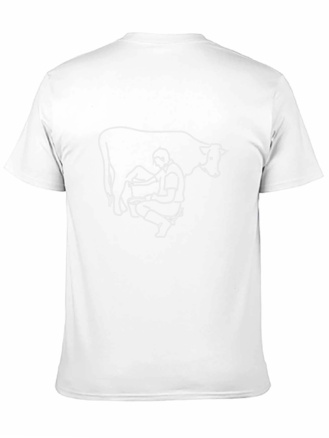 Milking Cow Graphic Tee - Black Comfort Fit
