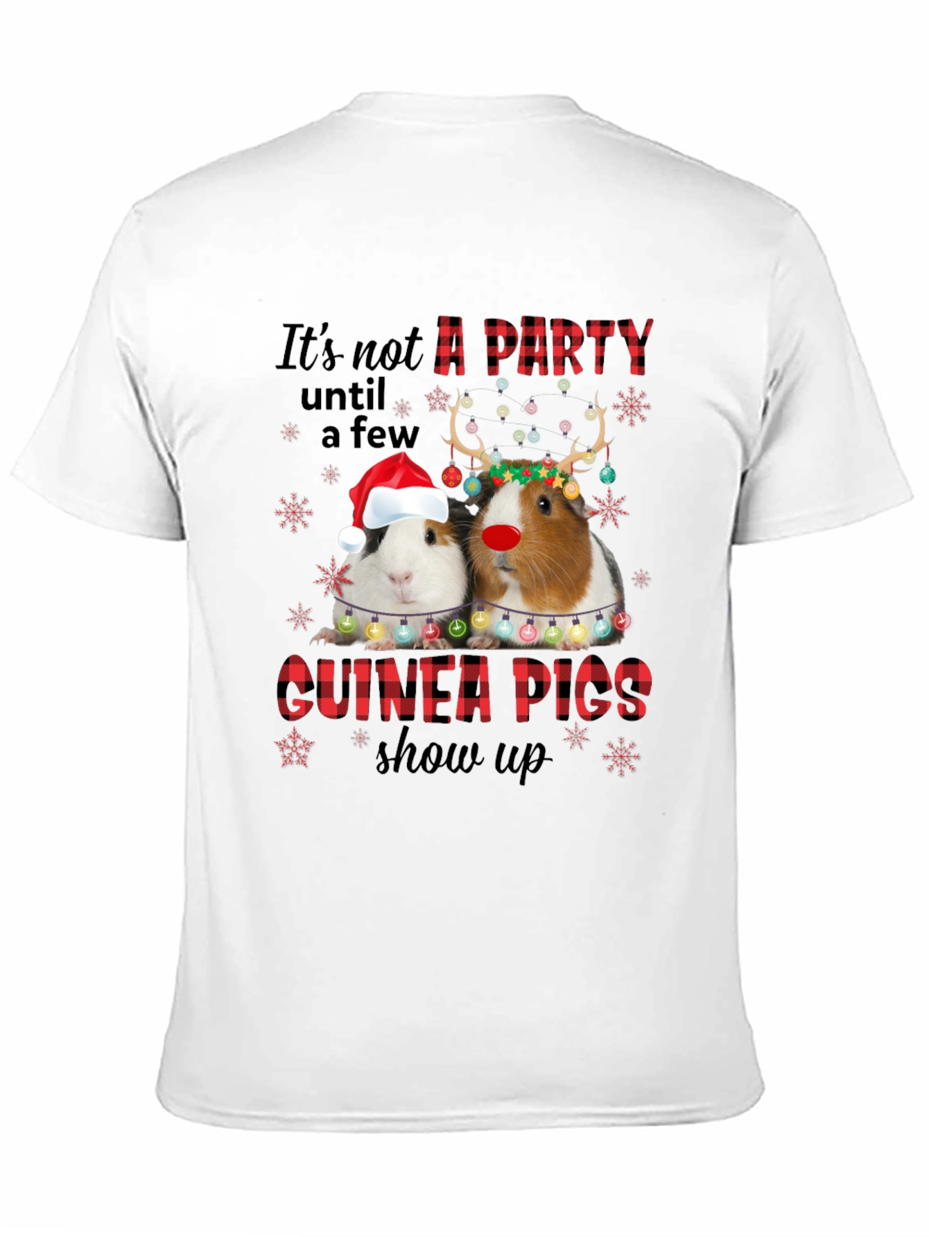 Festive Guinea Pigs T-Shirt - Holiday Party Tee