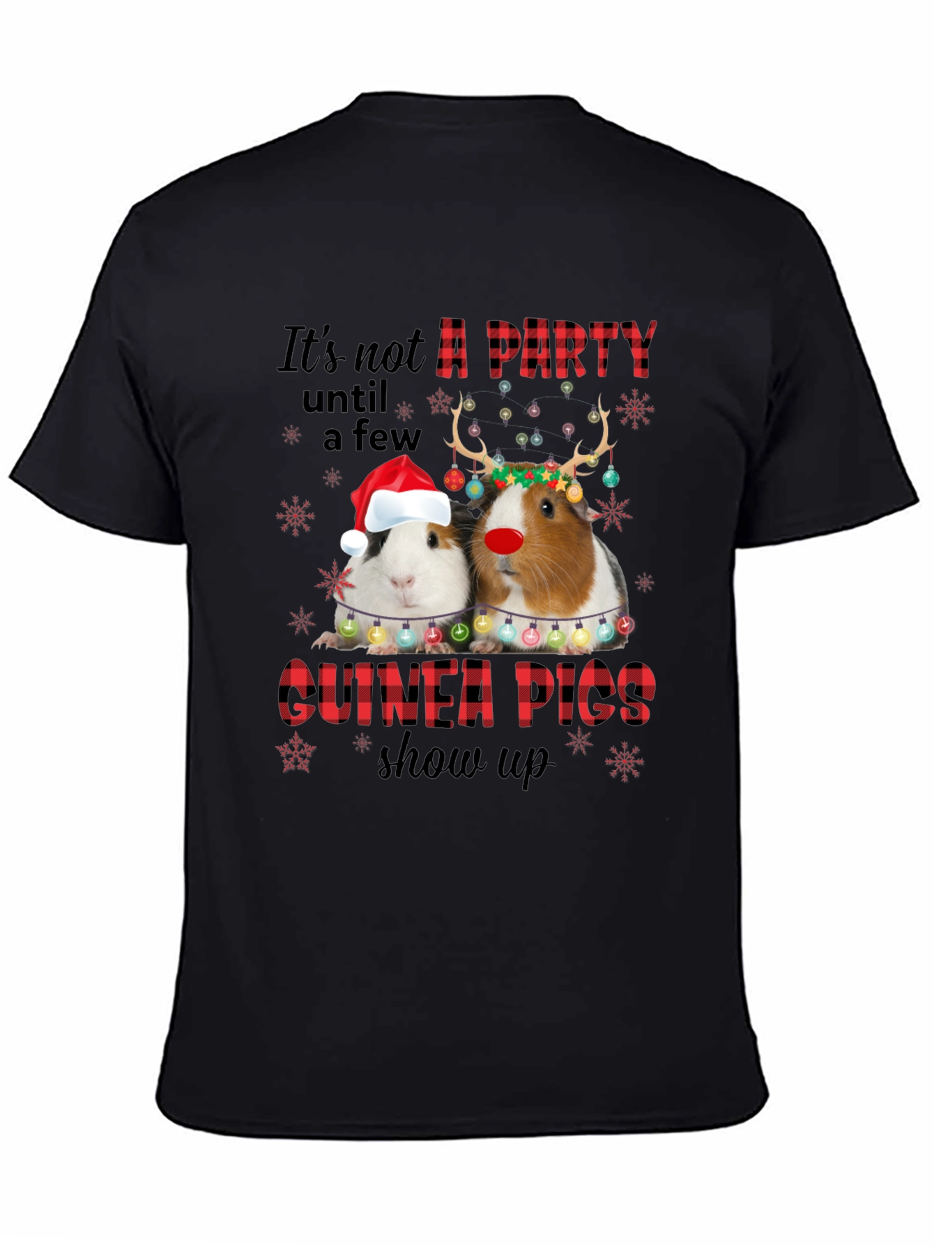 Festive Guinea Pigs T-Shirt - Holiday Party Tee