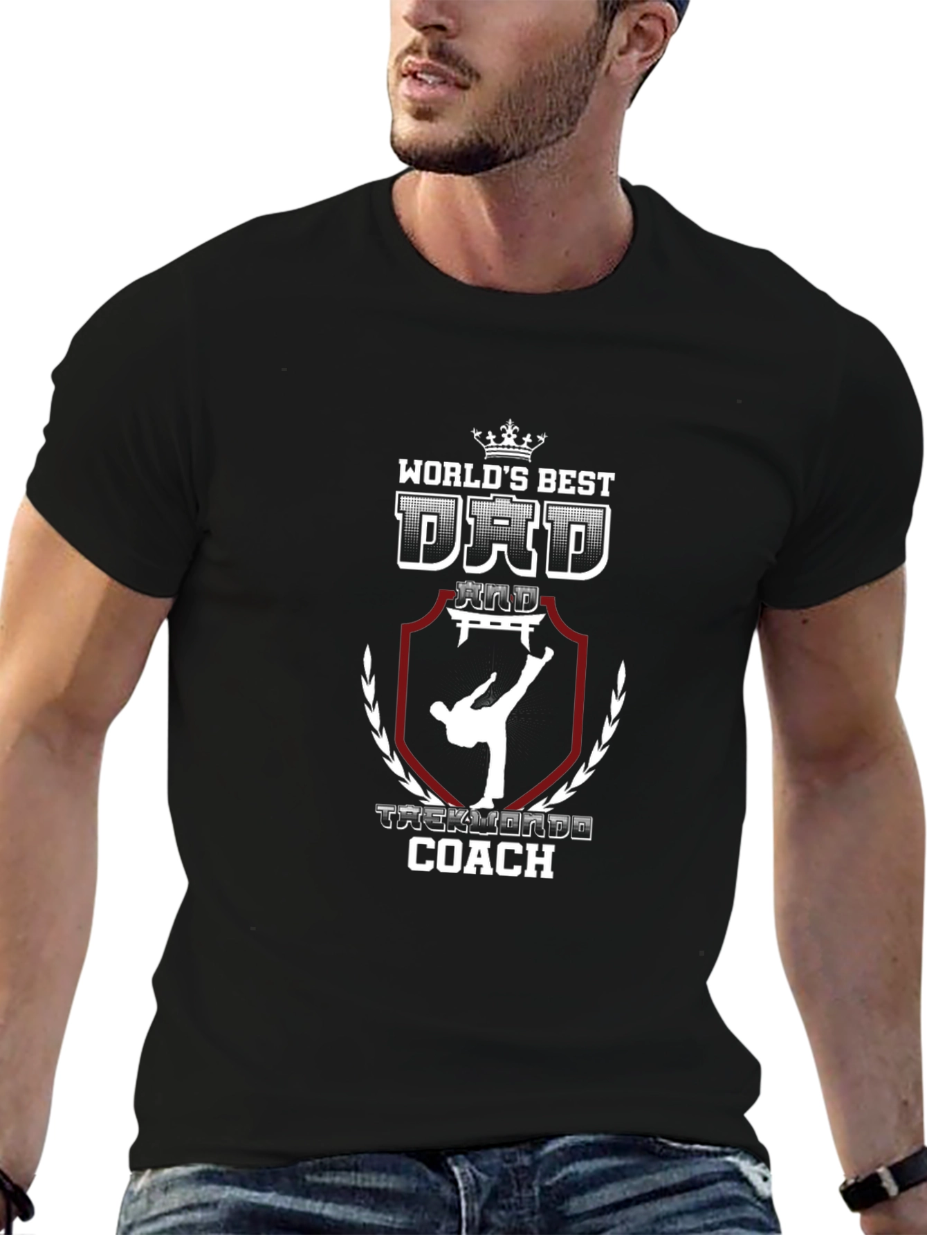 Worlds Best Dad Taekwondo Coach T-Shirt