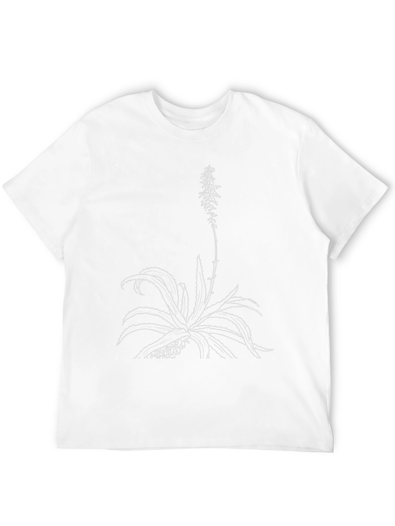 Botanical Graphic Tee - Black Cotton T-Shirt