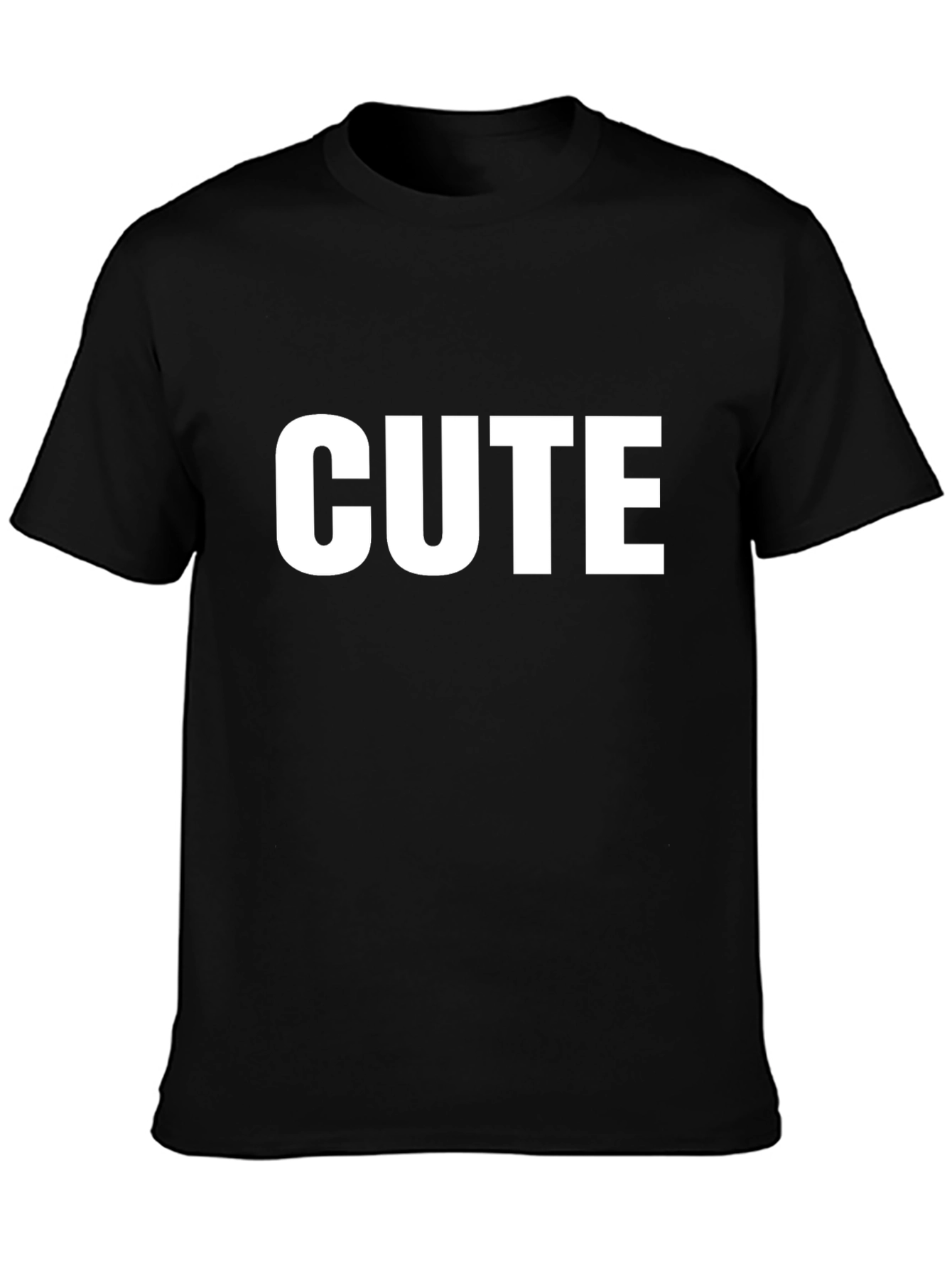 Cute Graphic Tee - Stylish Mens Black T-Shirt