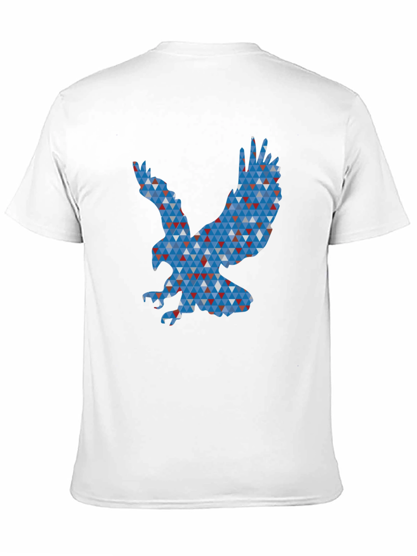 Geometric Eagle Graphic Print T-Shirt