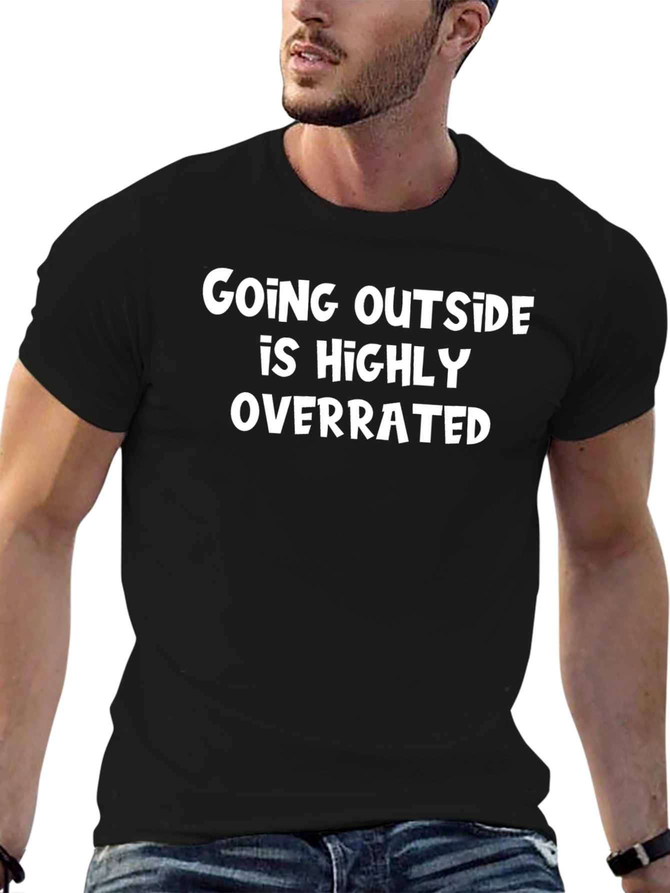 Funny Sarcastic Introvert T-Shirt - Highly Overrated