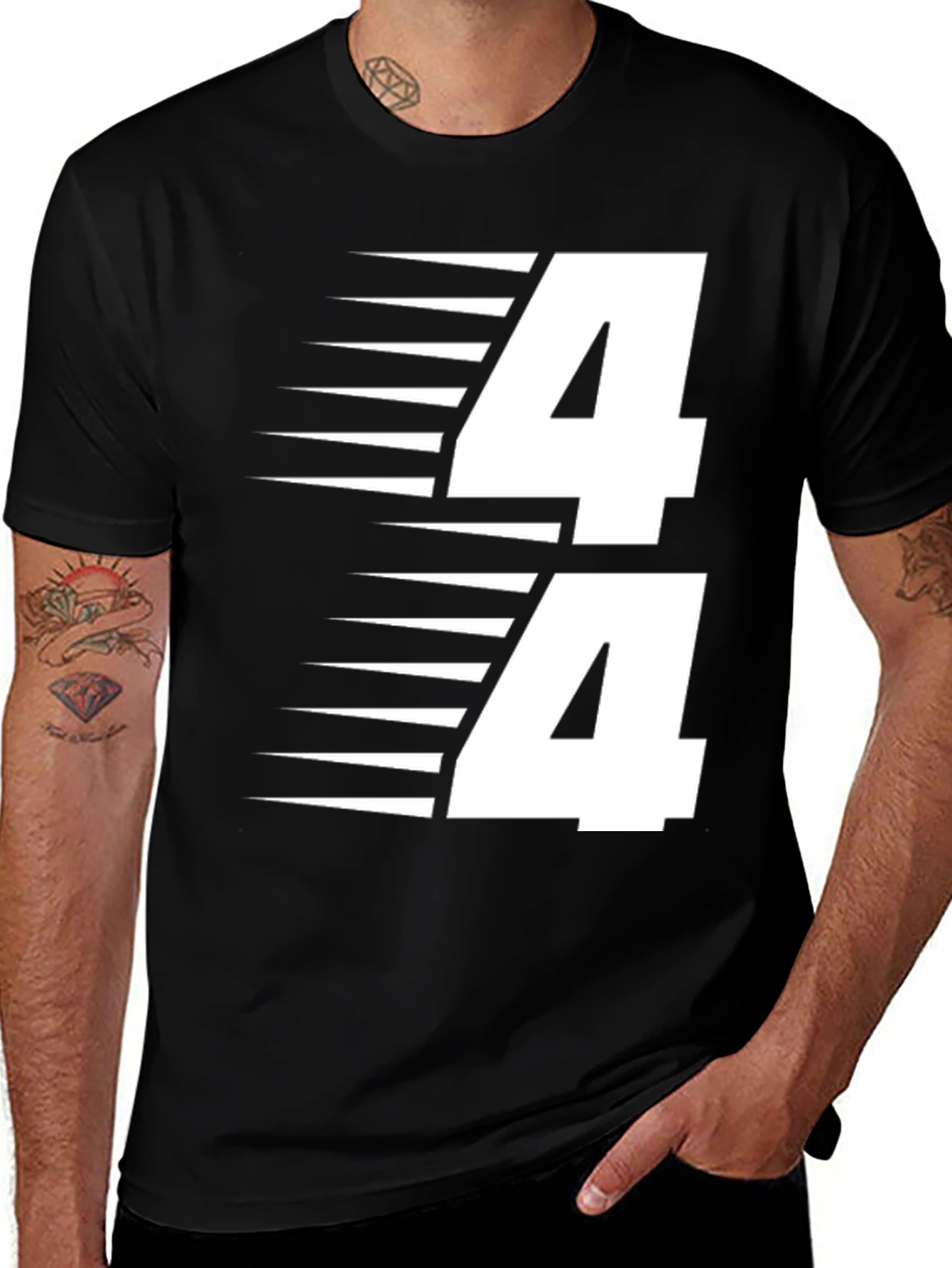 Speedy 44 Racing Tee - Black