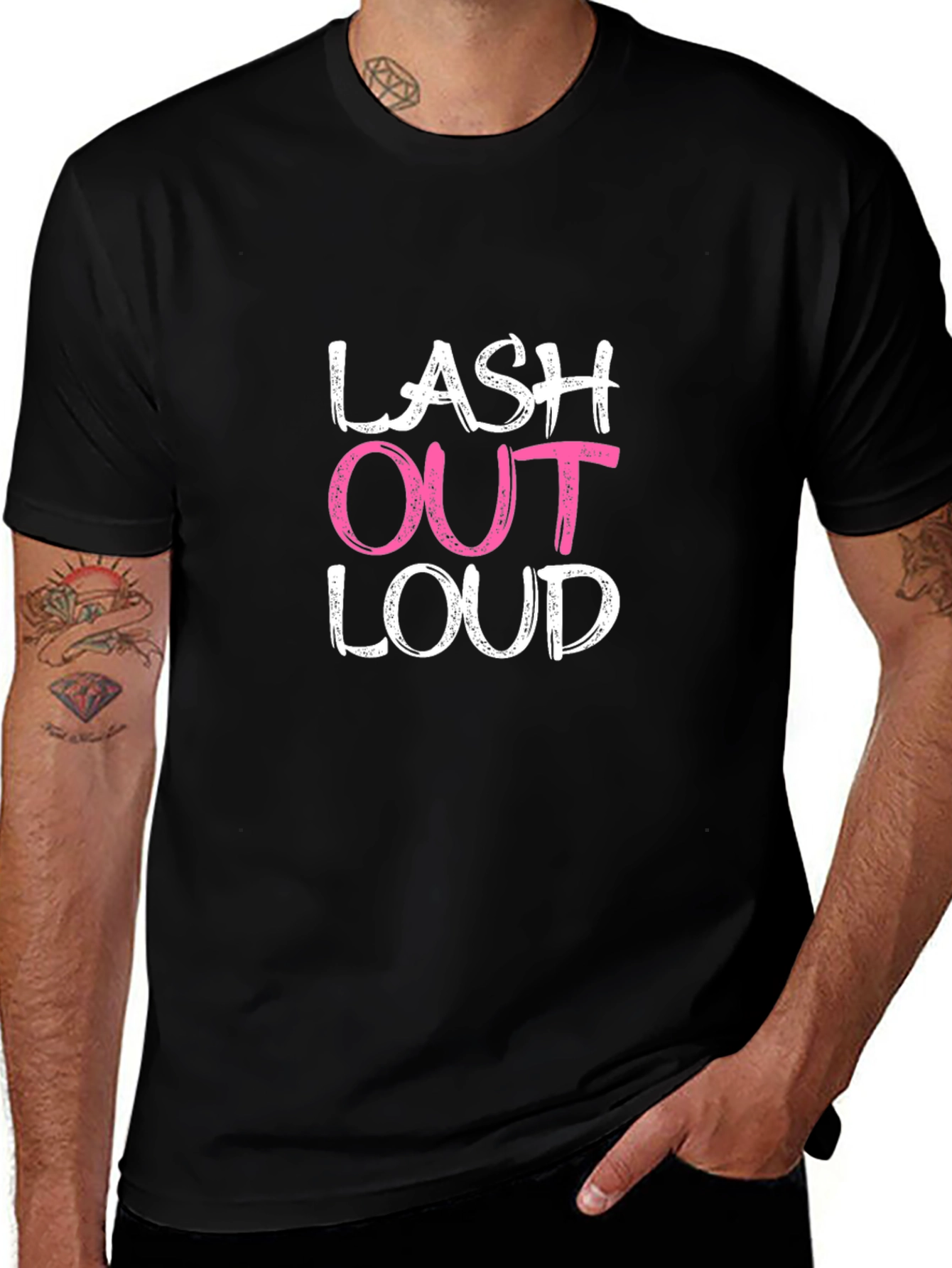 Lash Out Loud Graphic Tee - Trendy & Comfy