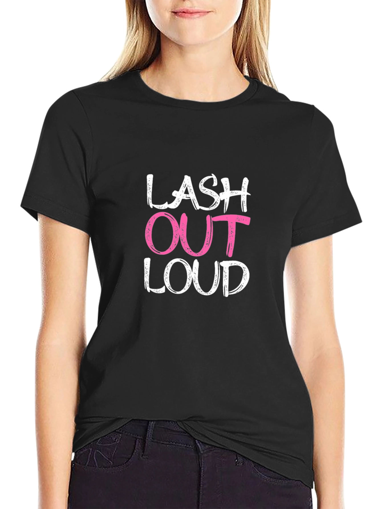 Lash Out Loud Graphic Tee - Trendy & Comfy