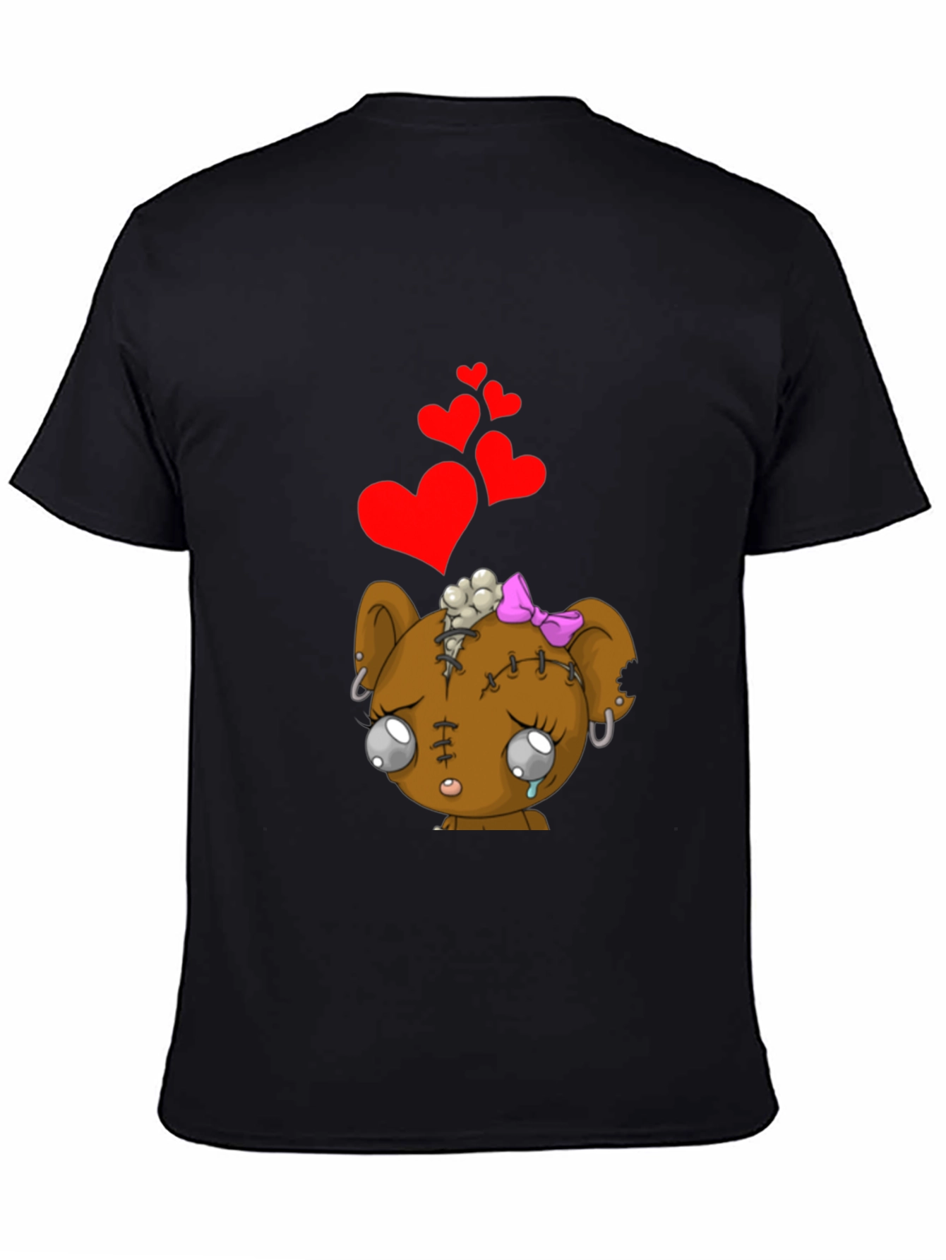 Sad Zombie Bear Heart T-Shirt