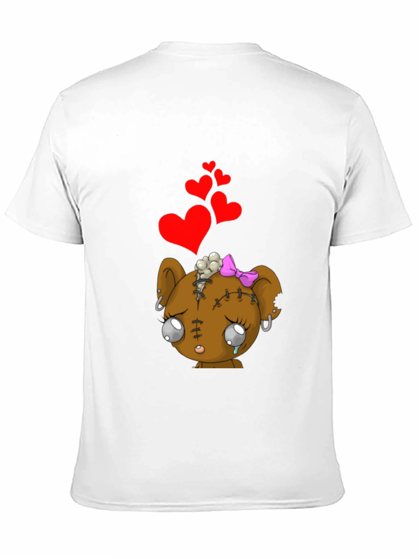 Sad Zombie Bear Heart T-Shirt