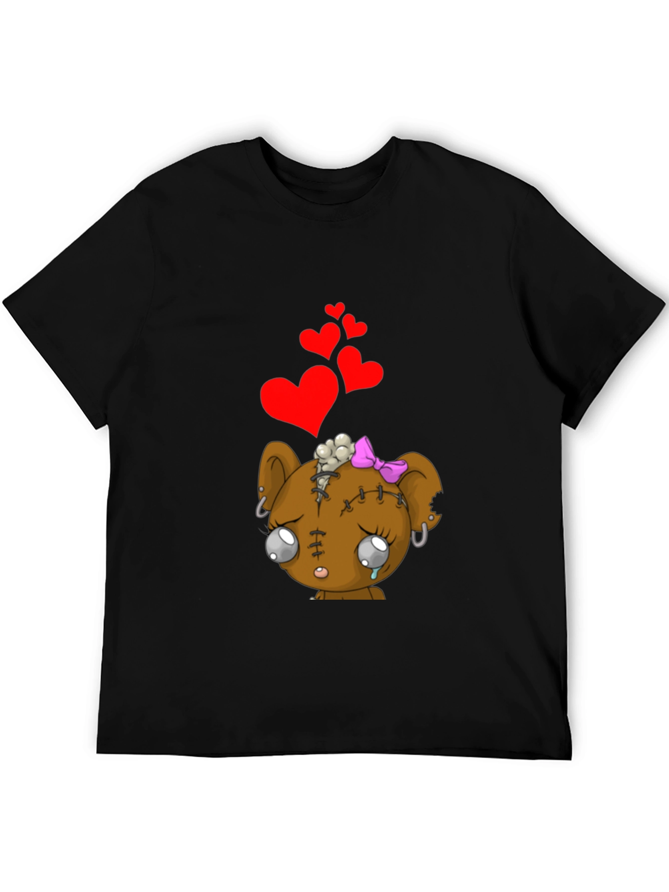 Sad Zombie Bear Heart T-Shirt