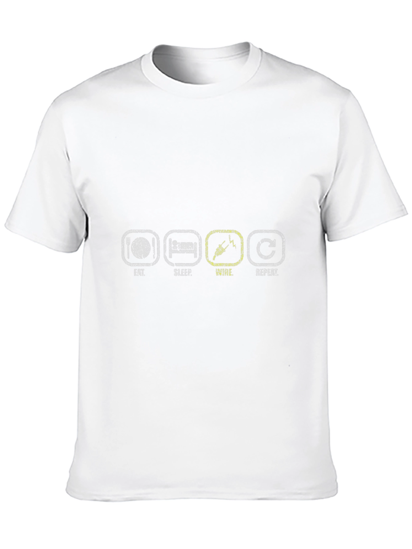 Eat Sleep Wire Repeat T-Shirt - Electrician Humor