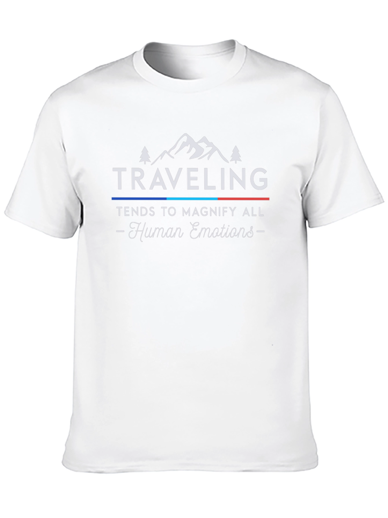 Traveling T-Shirt - Human Emotions - Black Cotton Tee