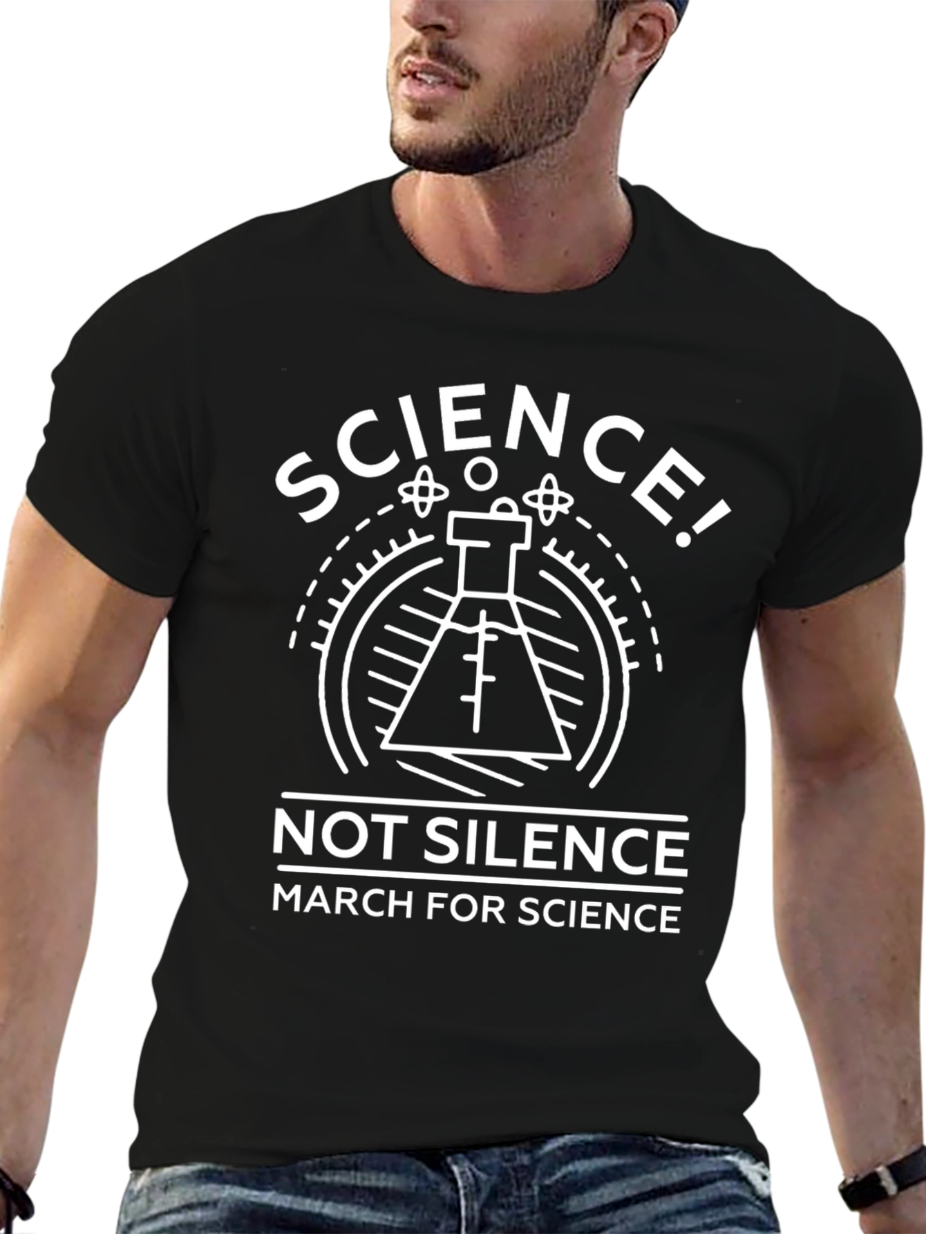 Science Not Silence Graphic T-Shirt