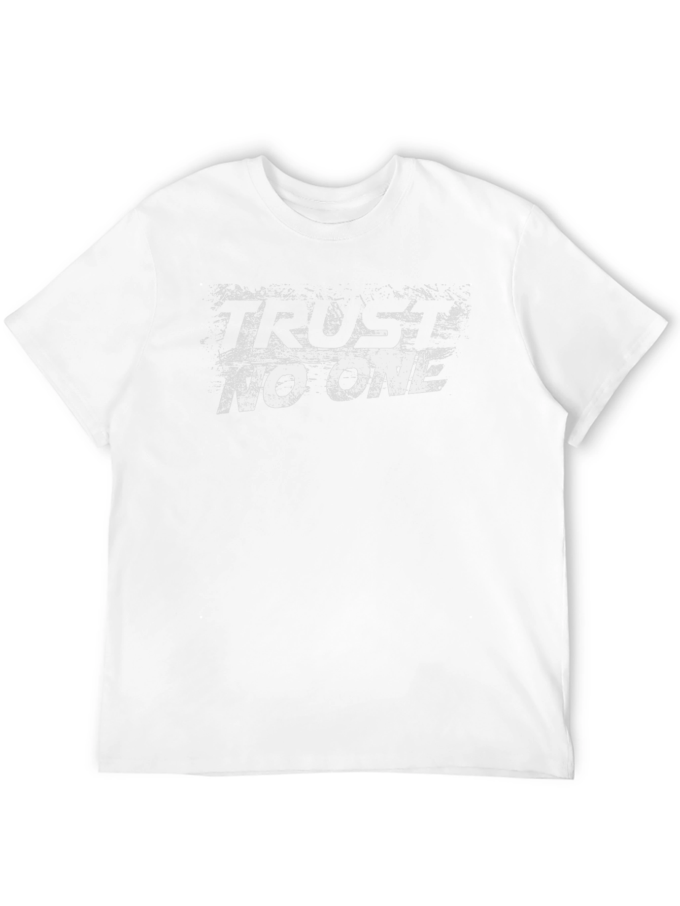 Trust No One Graphic T-Shirt - Black Cotton Tee