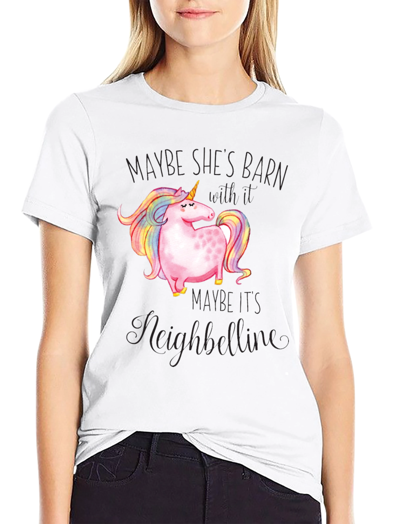 Unicorn Neighbelline Graphic T-Shirt