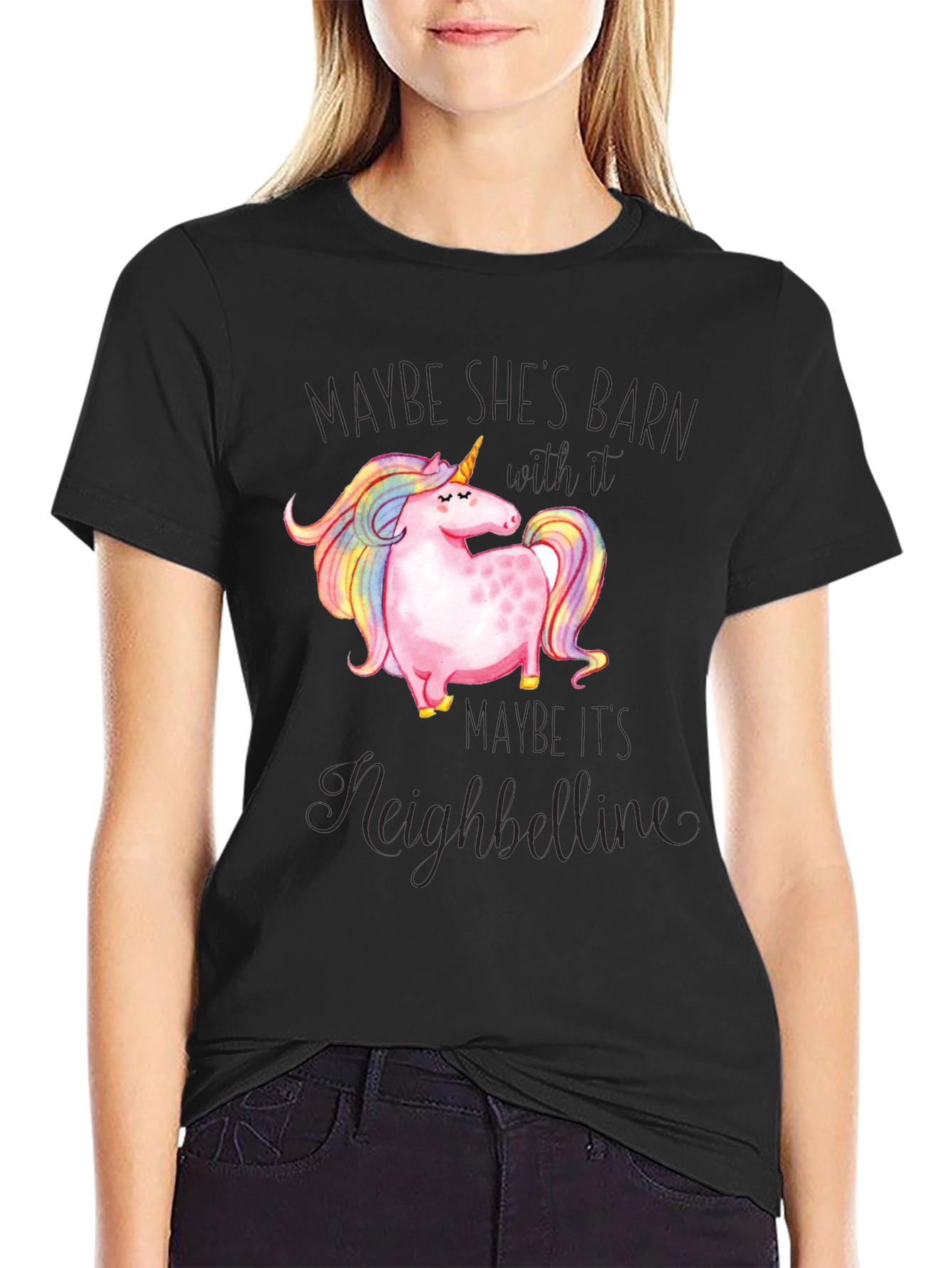 Unicorn Neighbelline Graphic T-Shirt