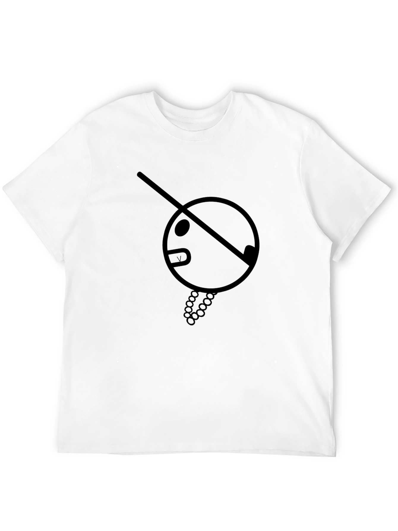 Mens Black Graphic Tee - Unique Design