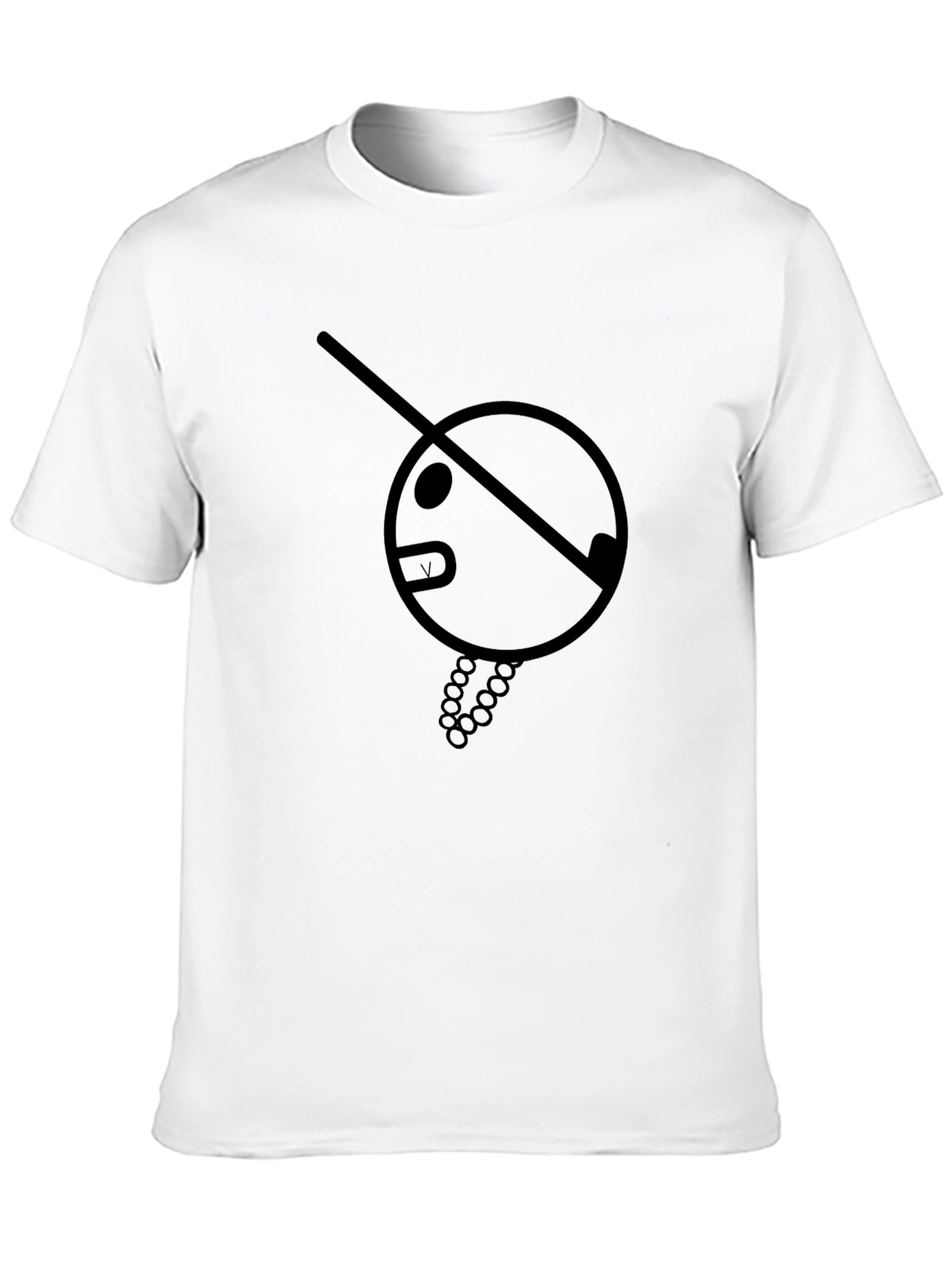 Mens Black Graphic Tee - Unique Design