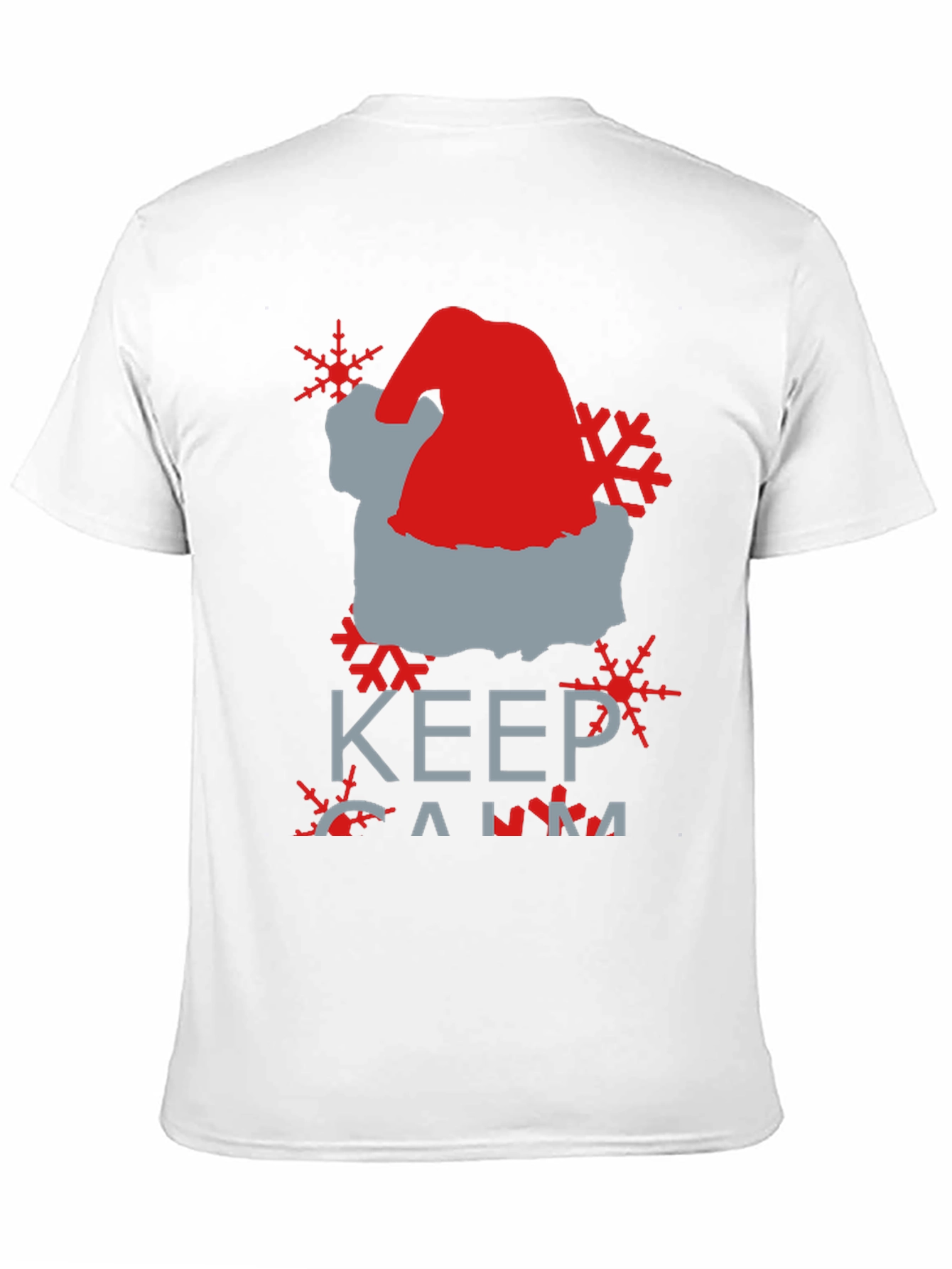 Keep Calm Santa Hat Graphic Tee
