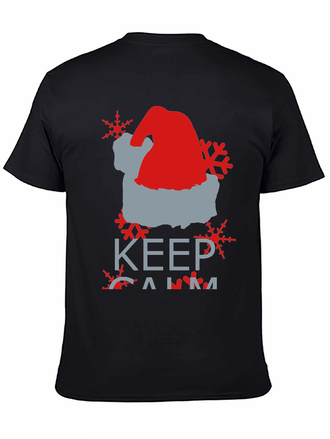 Keep Calm Santa Hat Graphic Tee