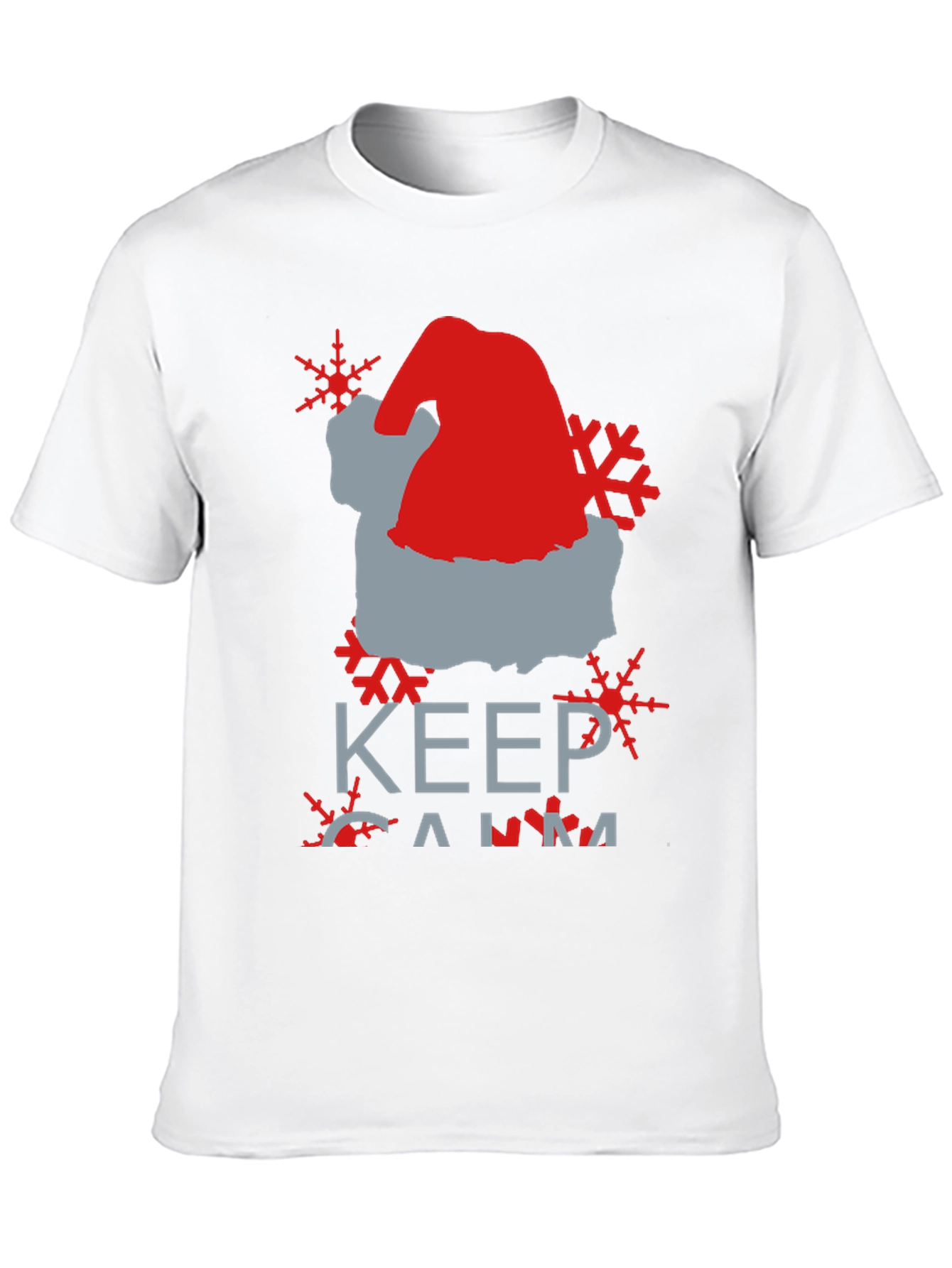 Keep Calm Santa Hat Graphic Tee
