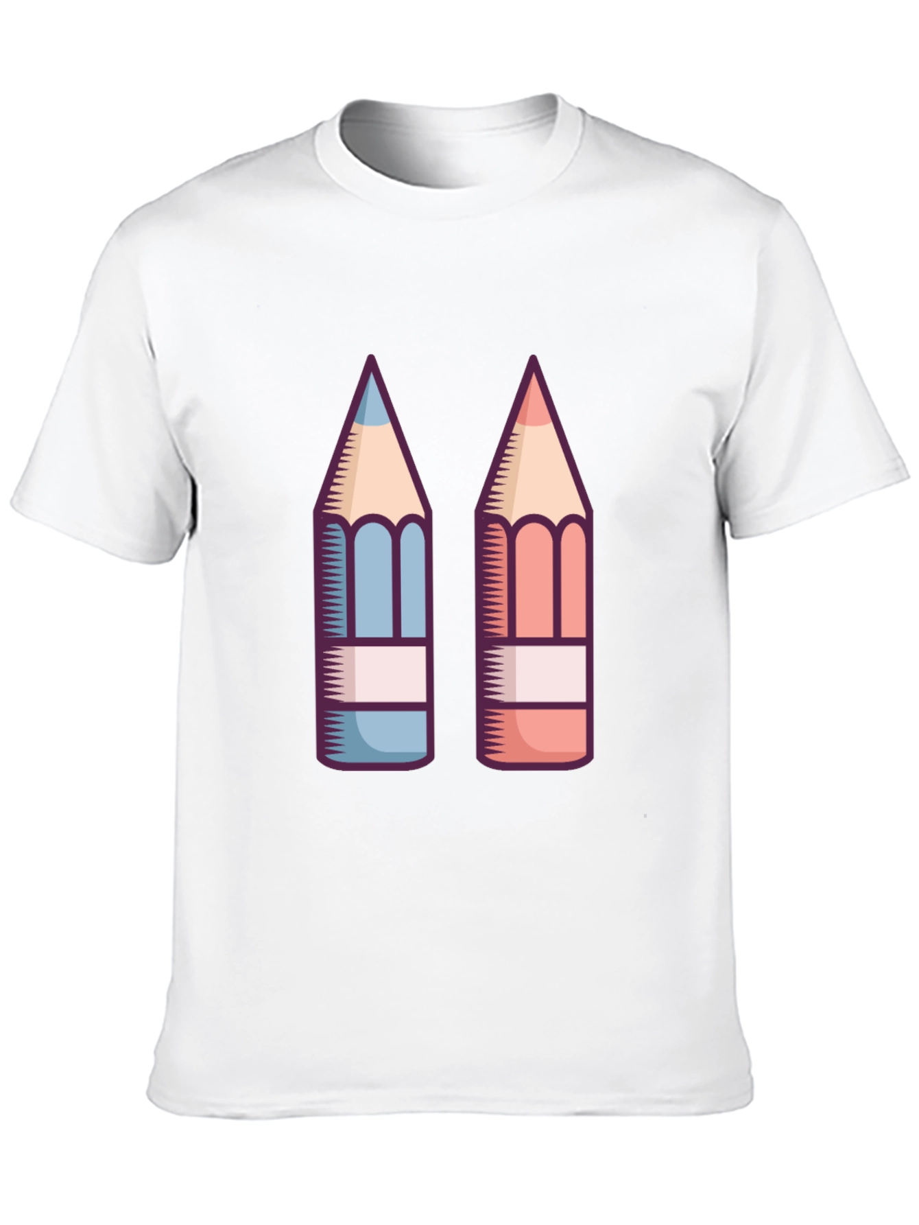 Pencil Graphic Black T-Shirt