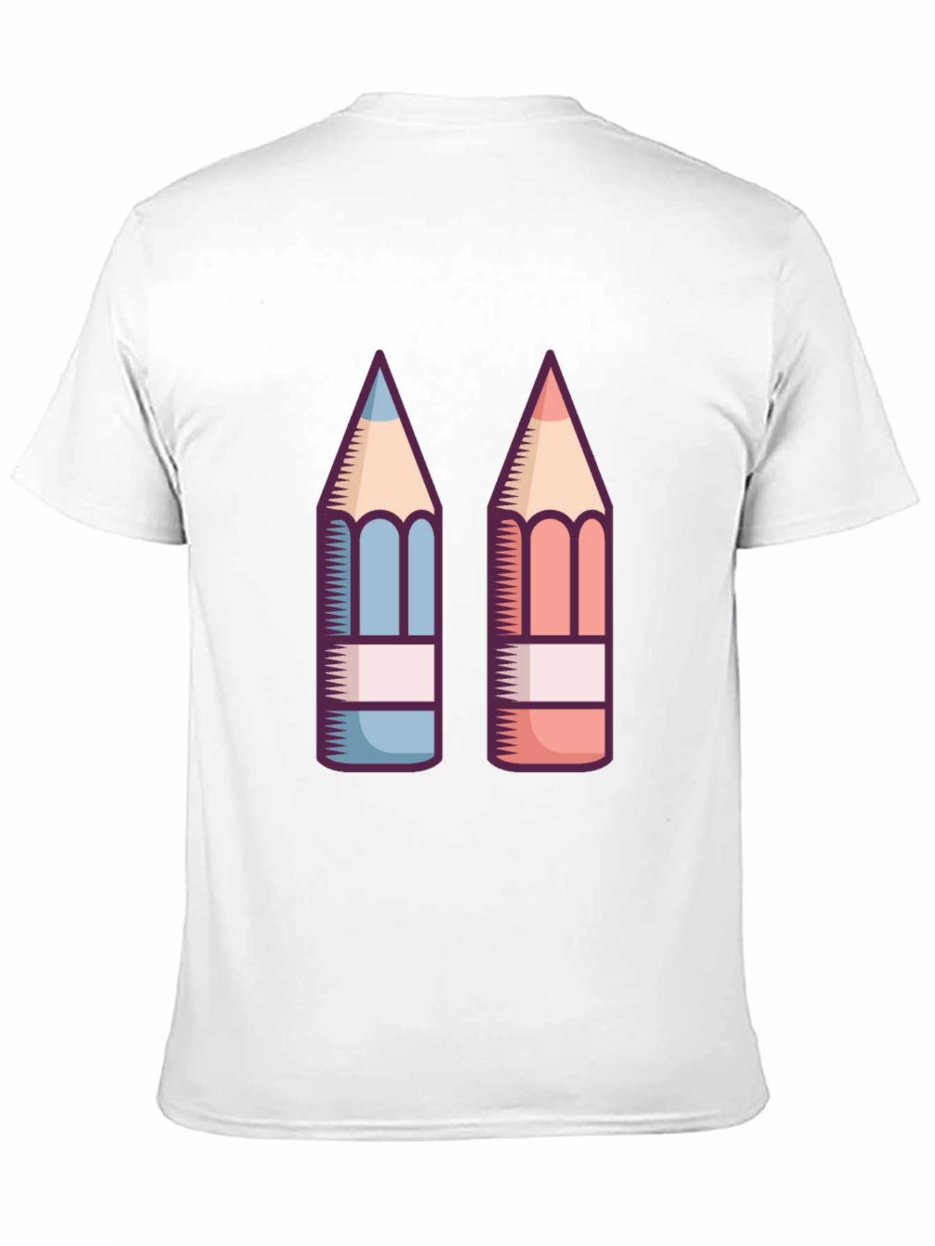Pencil Graphic Black T-Shirt