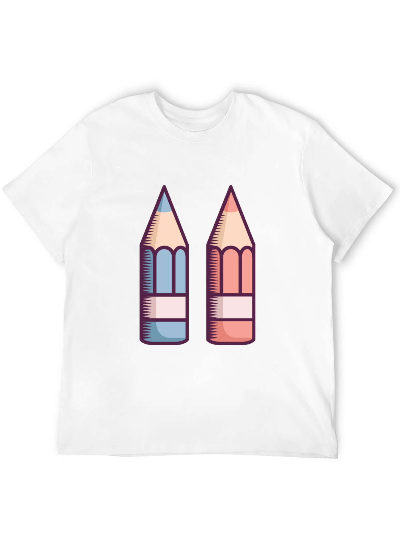 Pencil Graphic Black T-Shirt
