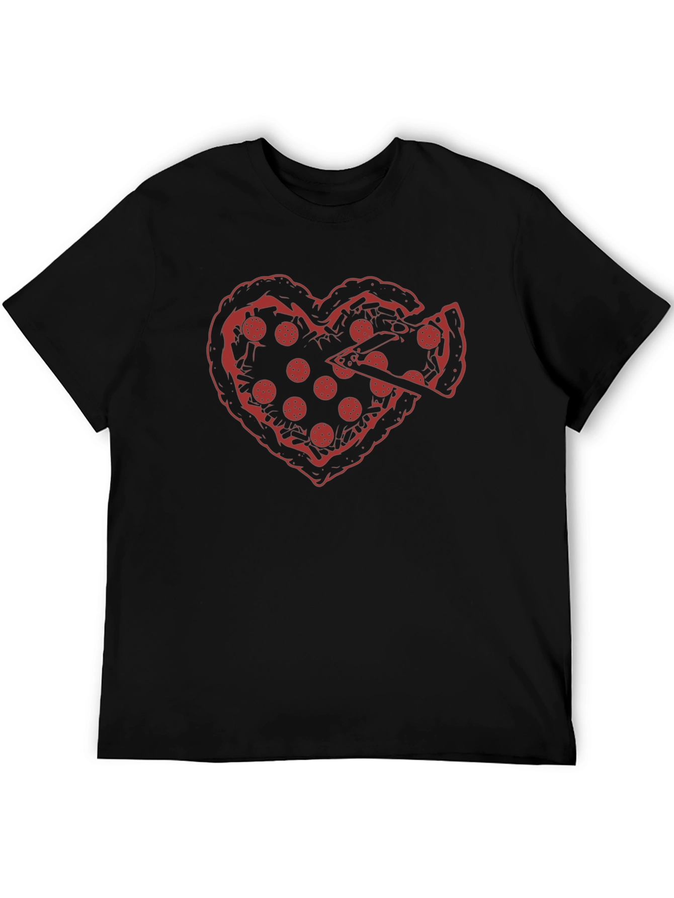 Pizza Heart Graphic T-Shirt