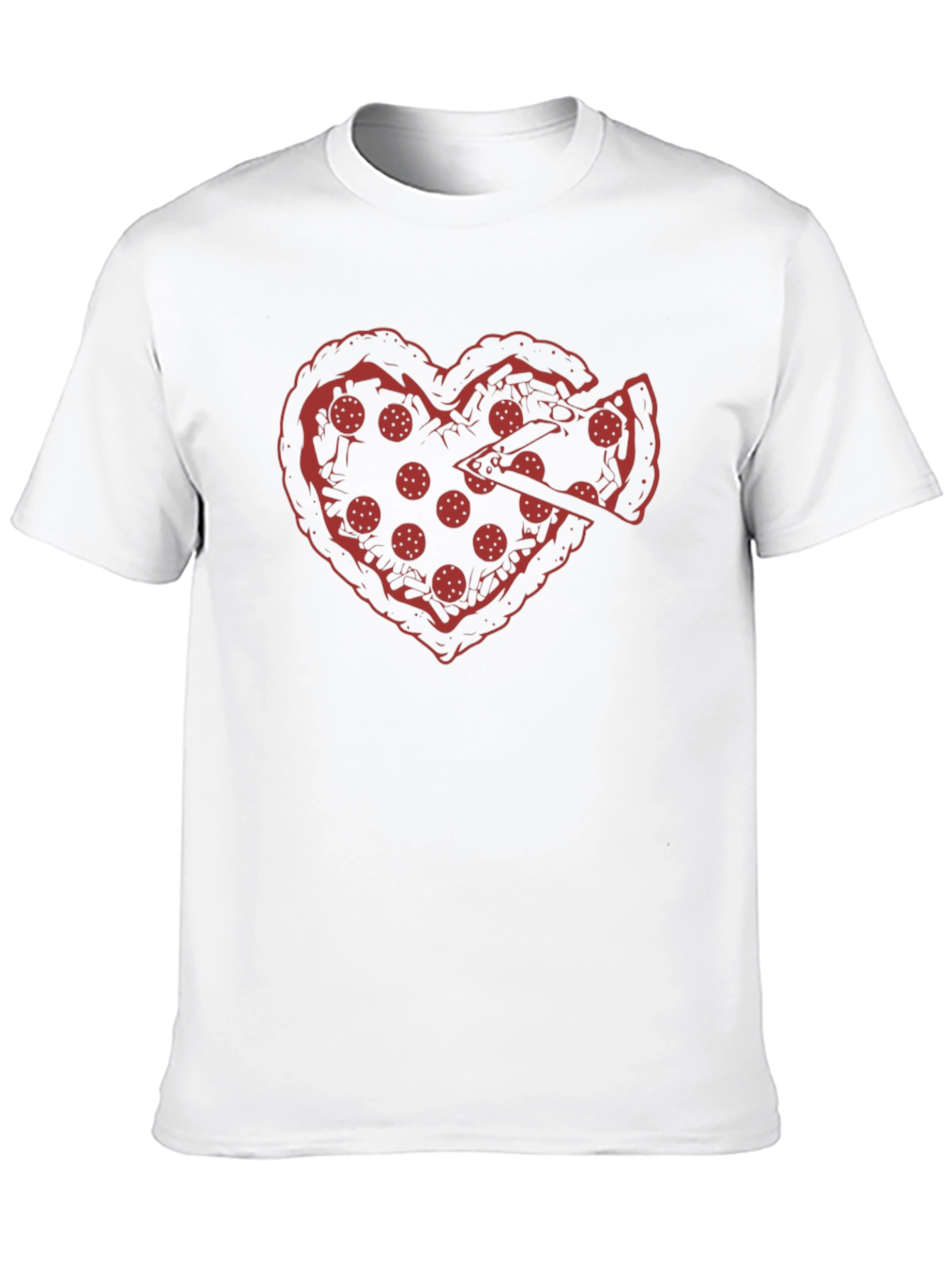 Pizza Heart Graphic T-Shirt