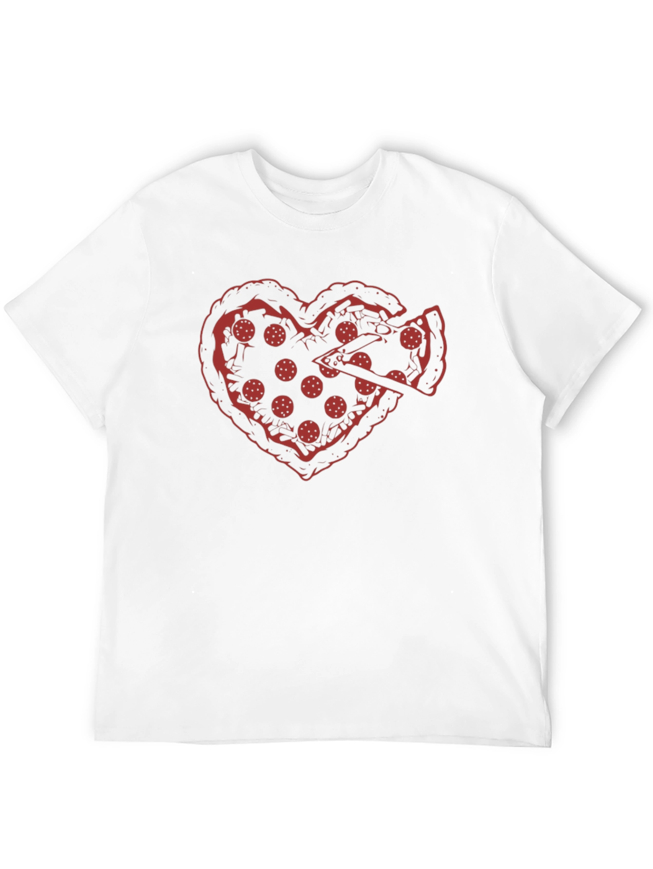 Pizza Heart Graphic T-Shirt
