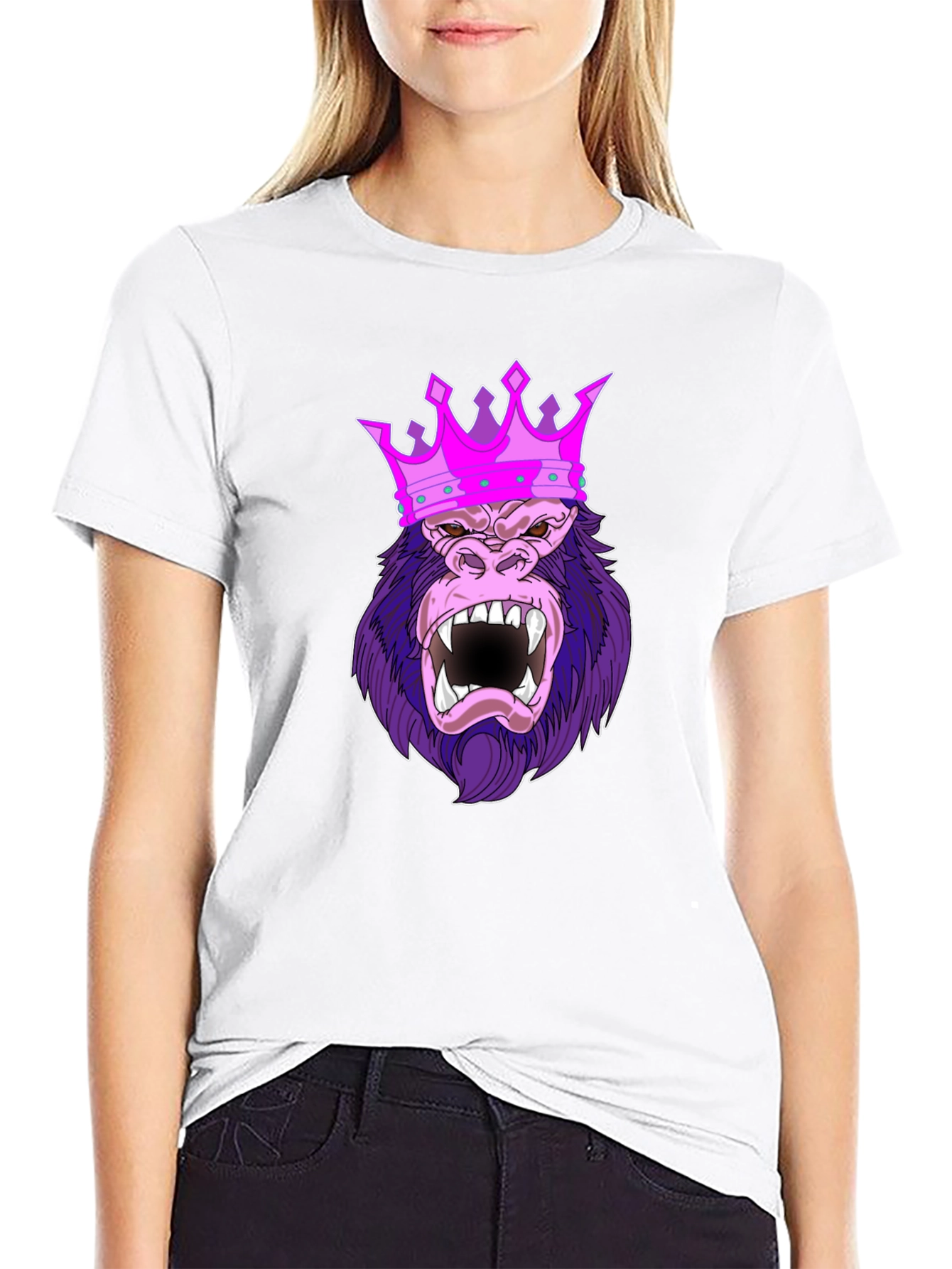 King Kong T-Shirt - Gorilla Crown Graphic Tee