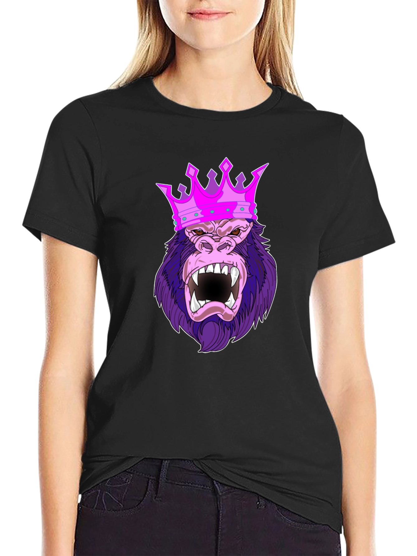 King Kong T-Shirt - Gorilla Crown Graphic Tee