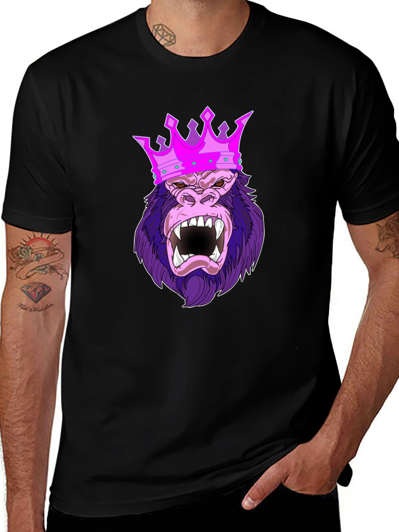 King Kong T-Shirt - Gorilla Crown Graphic Tee